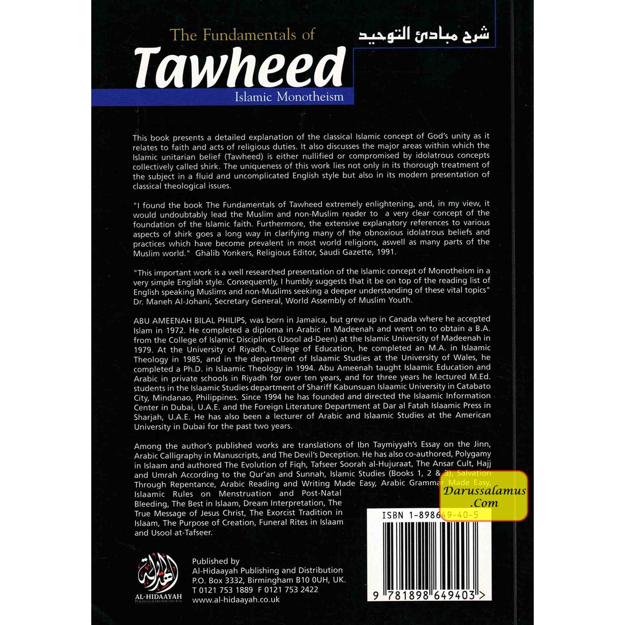 The Fundamentals of Tawheed By Dr Abu Amina Bilal Philips、mySite、topwebapps