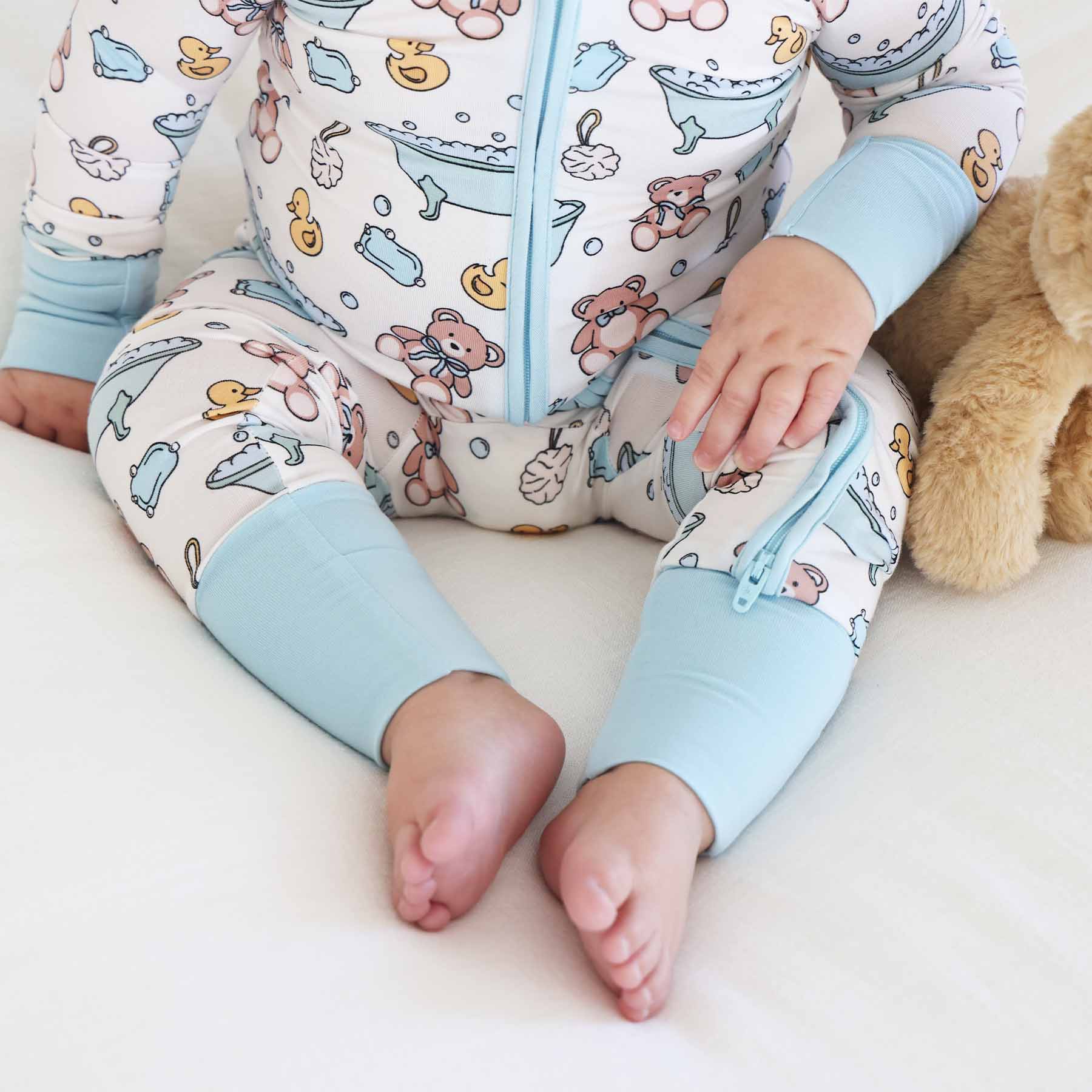  Bathtime Besties Convertible Zip Romper | Blue、mySite、layawaytickets