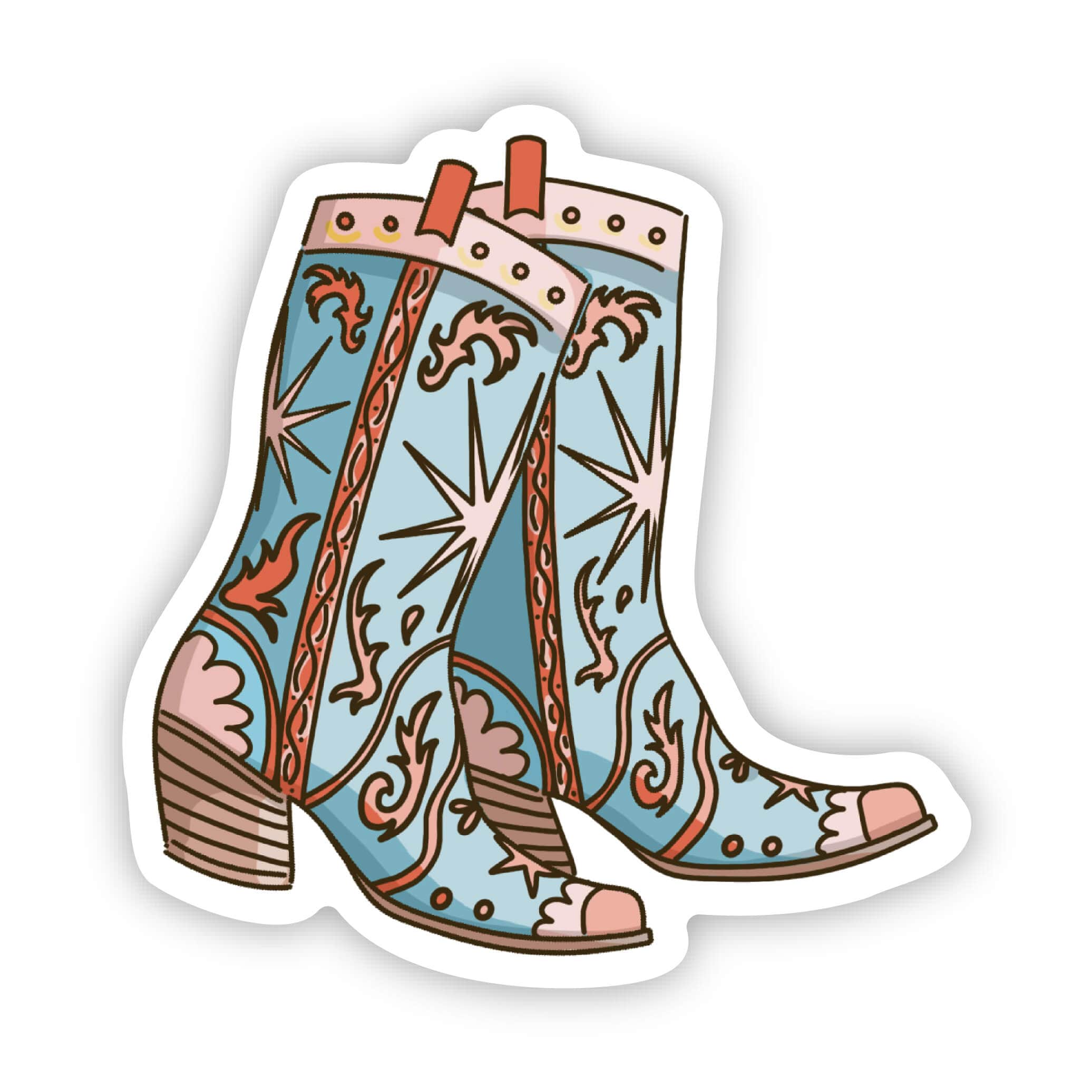  Decorative Cowgirl Boots Sticker、mySite、ghnorth