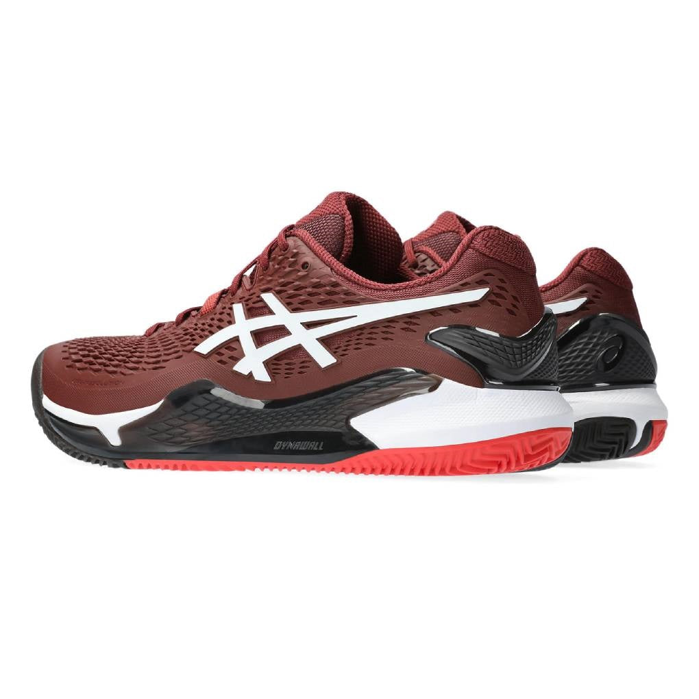 Asics Gel Resolution 9 Clay Men's Tennis Shoe (Red/White)
