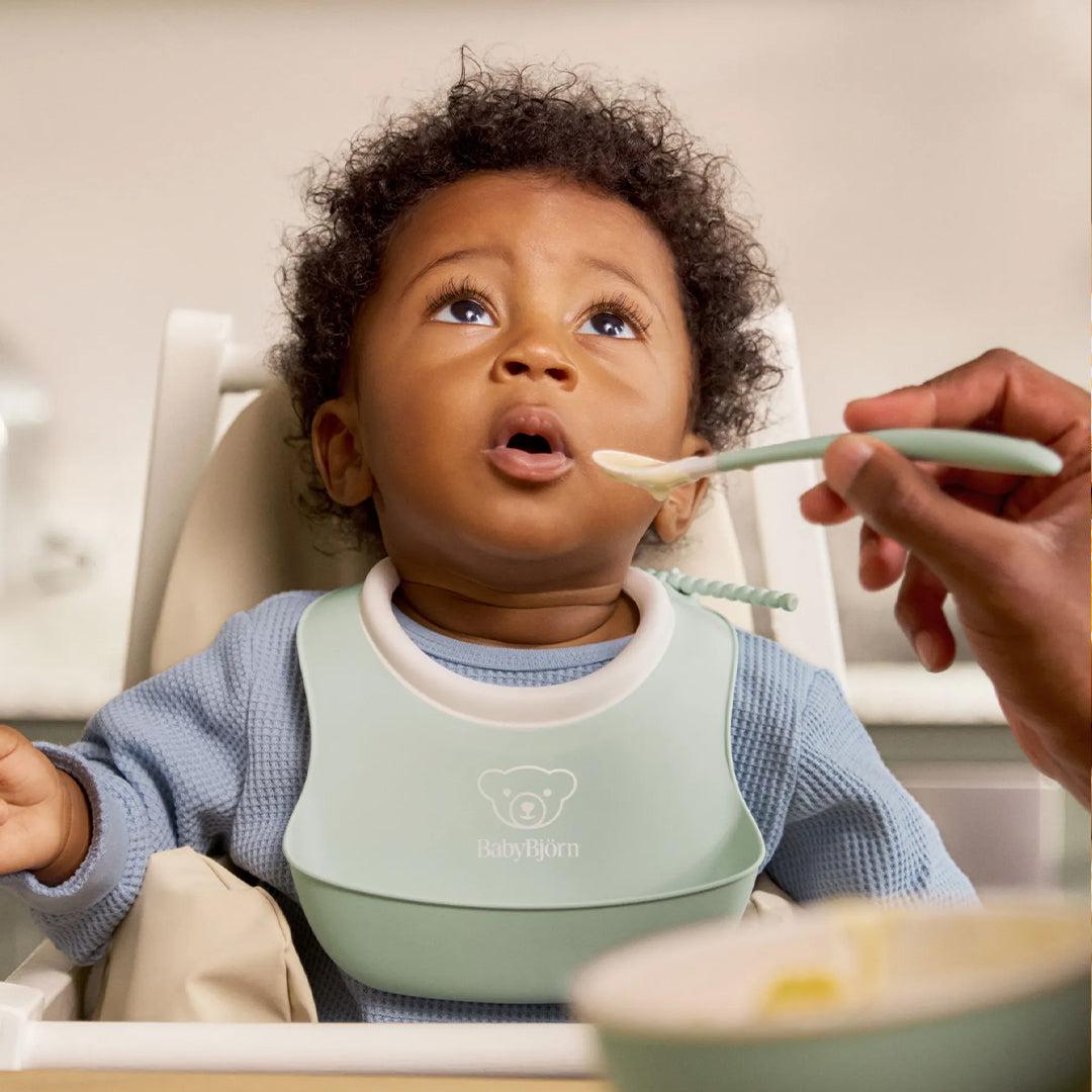  BabyBjörn Baby Feeding Set 3 pcs - Powder Green、mySite、merchandisen