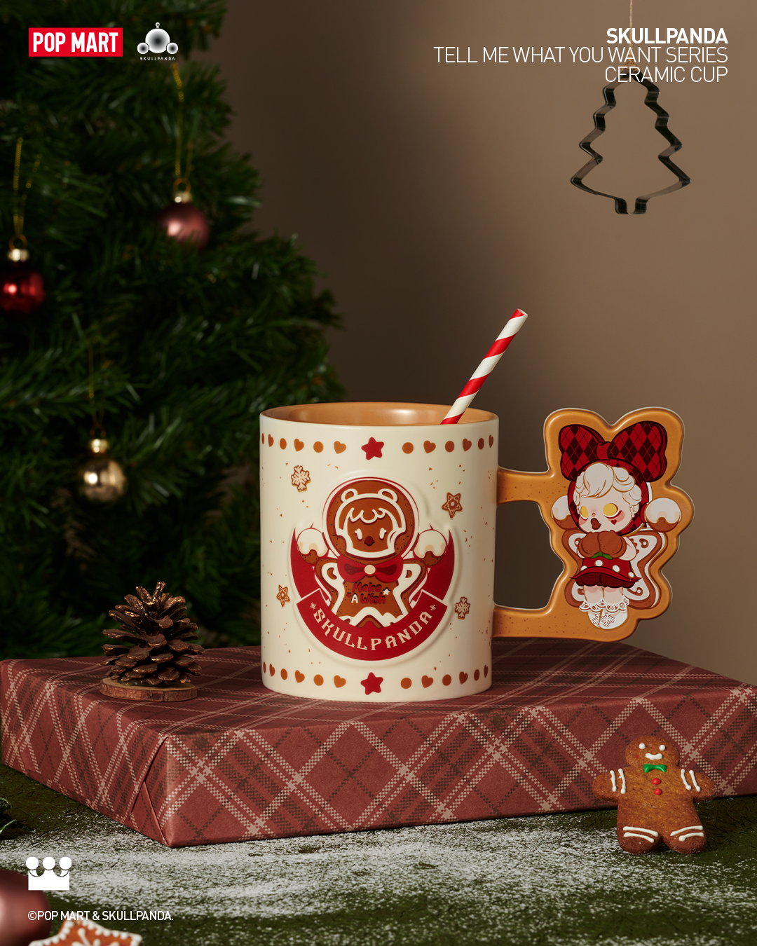  POP MART SKULLPANDA Tell Me What You Want Series-Ceramic Cup、mySite、greenlandpopulation