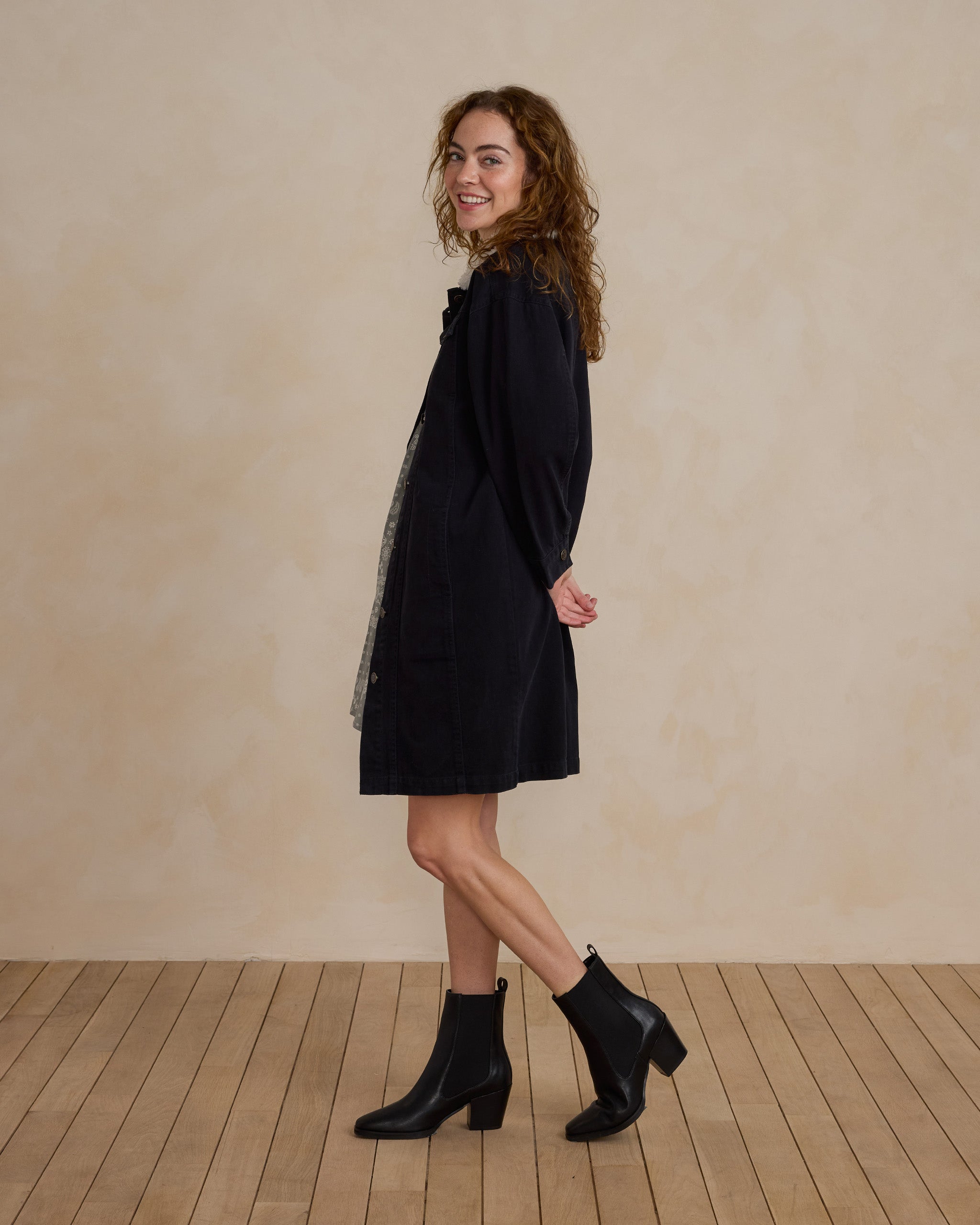  Long Trucker Jacket | Washed Black、mySite、layawaytickets