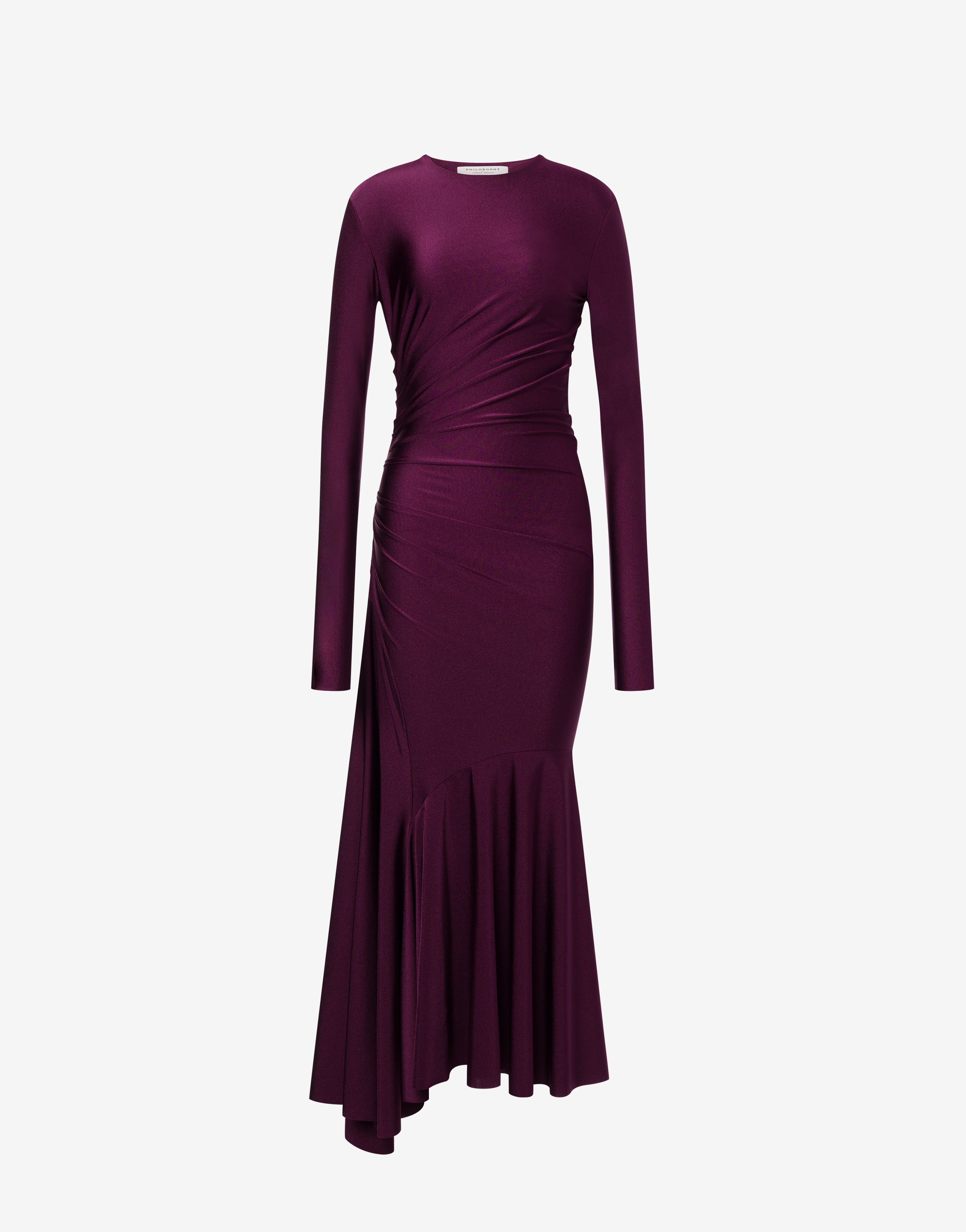 Abito asimmetrico in lycra、mySite、aoinhome