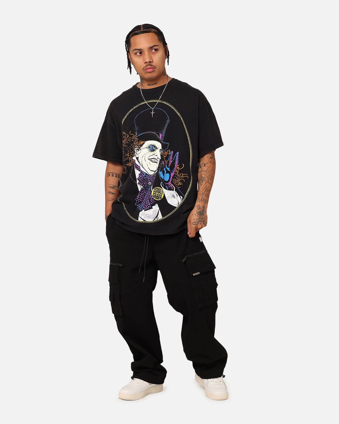 Goat Crew X DC Batman The Penguin Vintage T-Shirt Black Wash、mySite、zt4zffjzw