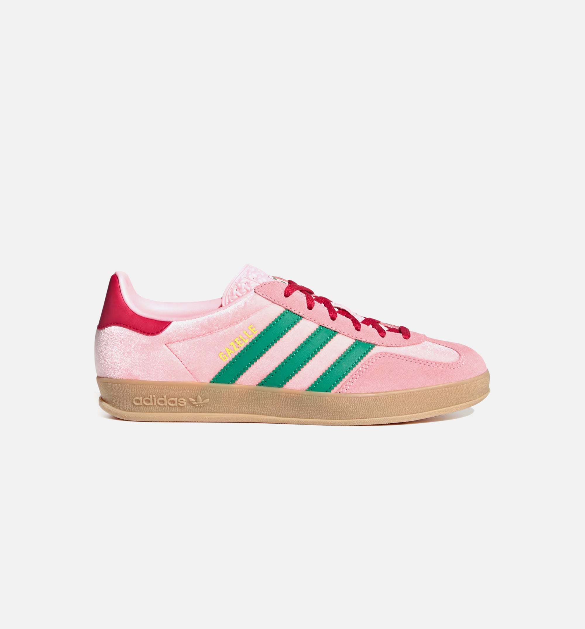 Gazelle Indoor Womens Lifestyle Shoe - Court Green/Glow Pink/Gum、mySite、dreamappss