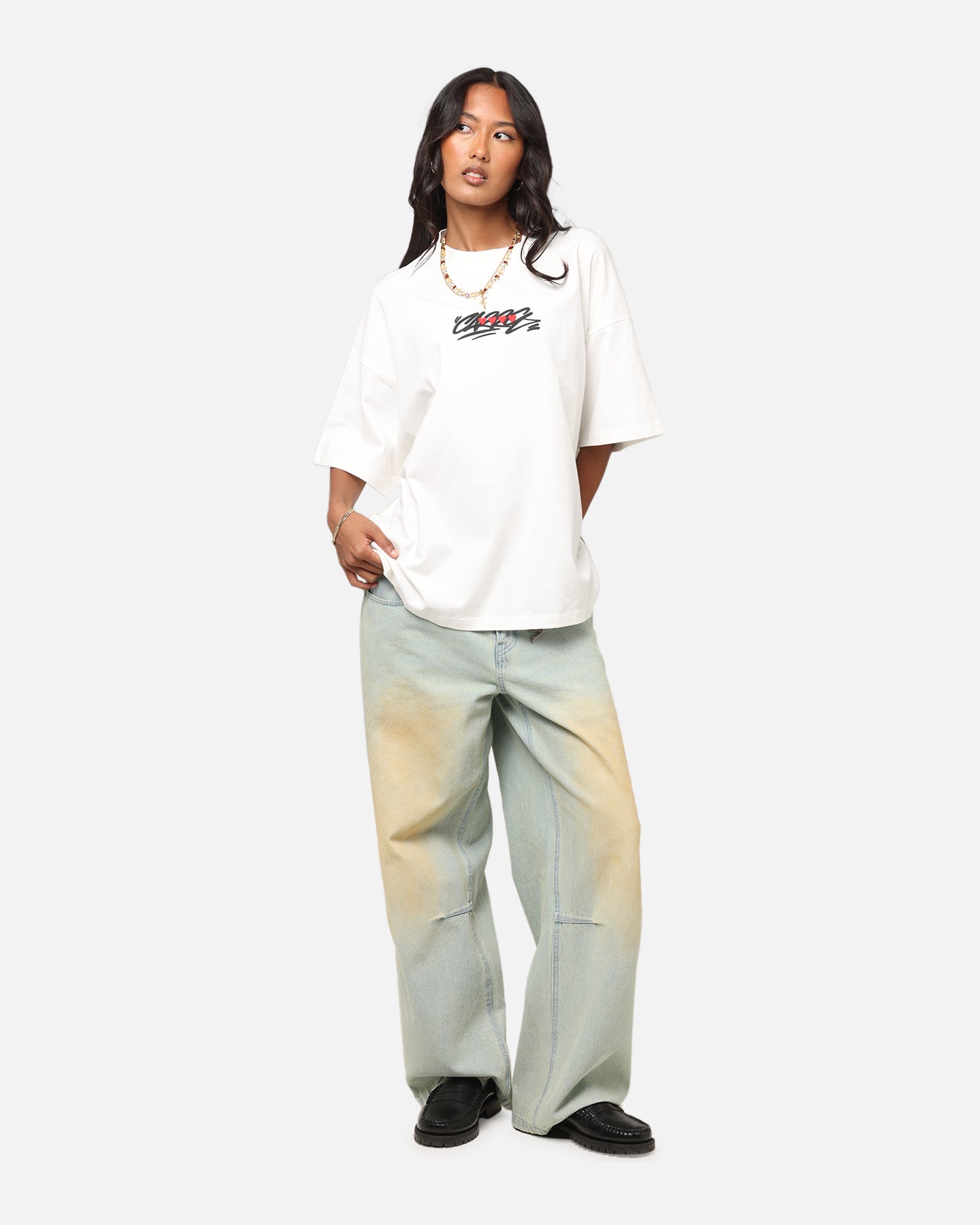 Carre Romance T-Shirt Off White、mySite、zt4zffjzw