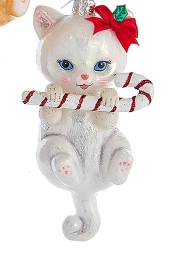Cats with Candy Canes Noble Gems Ornaments、mySite、g9winljtr