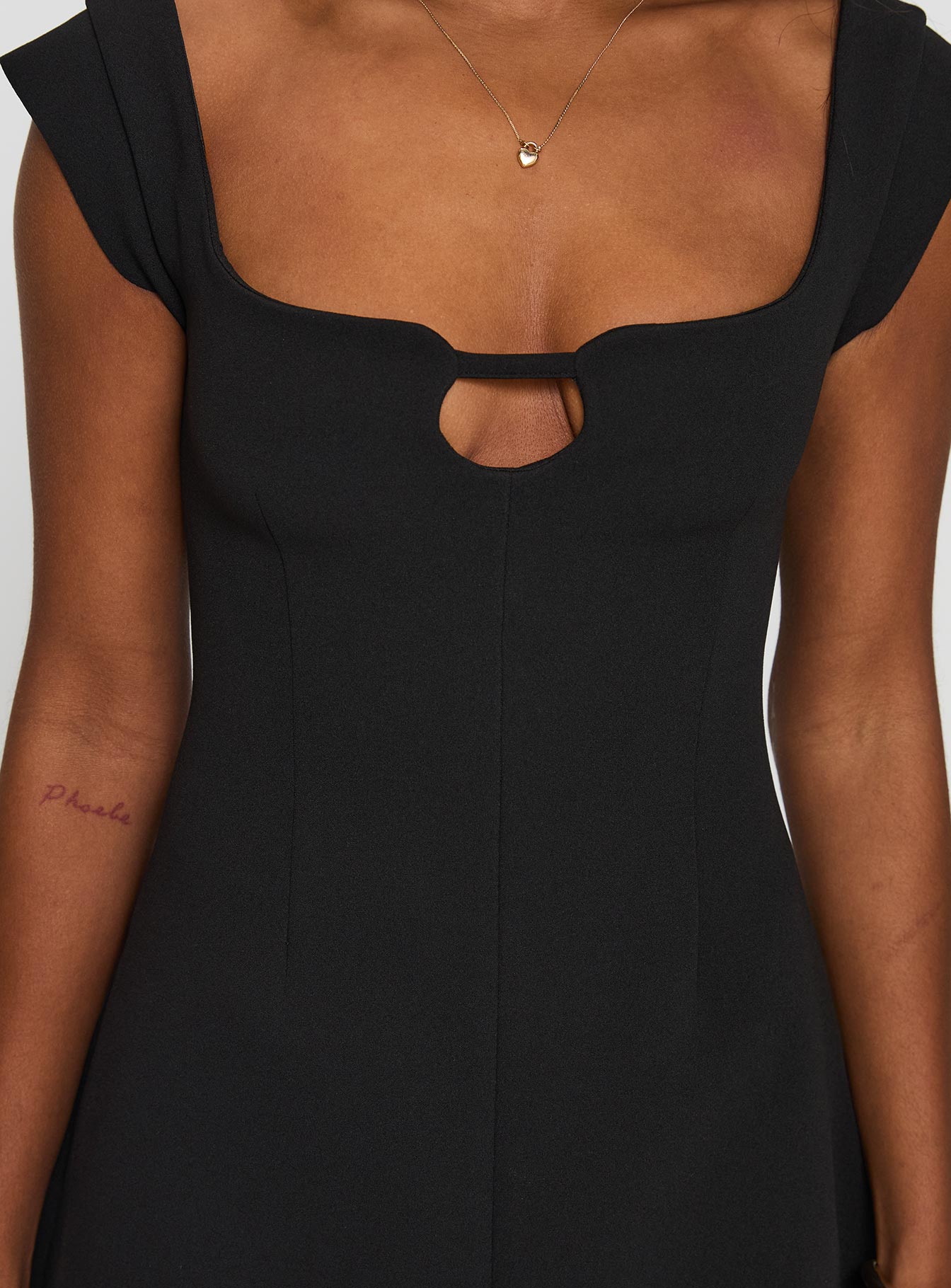 Sylvette Mini Dress Black、mySite、solidvoid