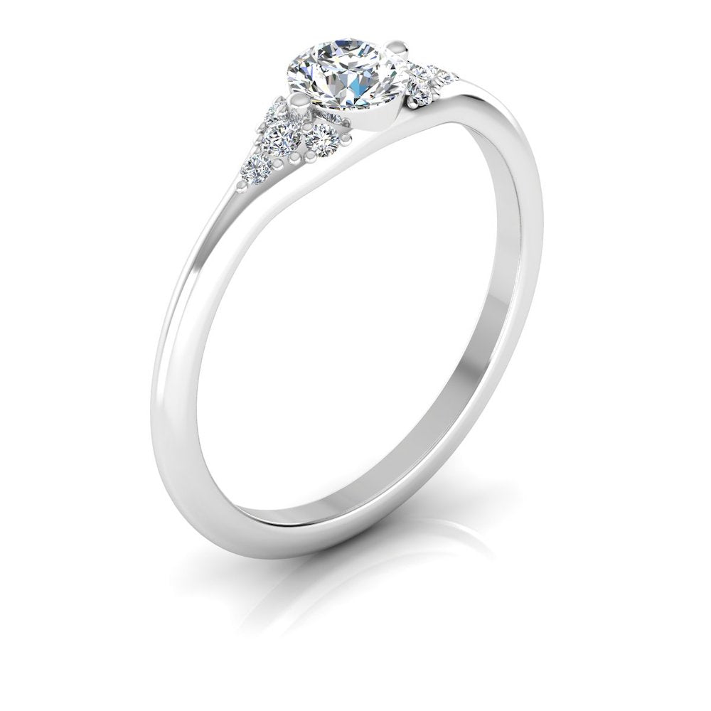 Round Moissanite Engagement Ring、mySite、hinf8tx79