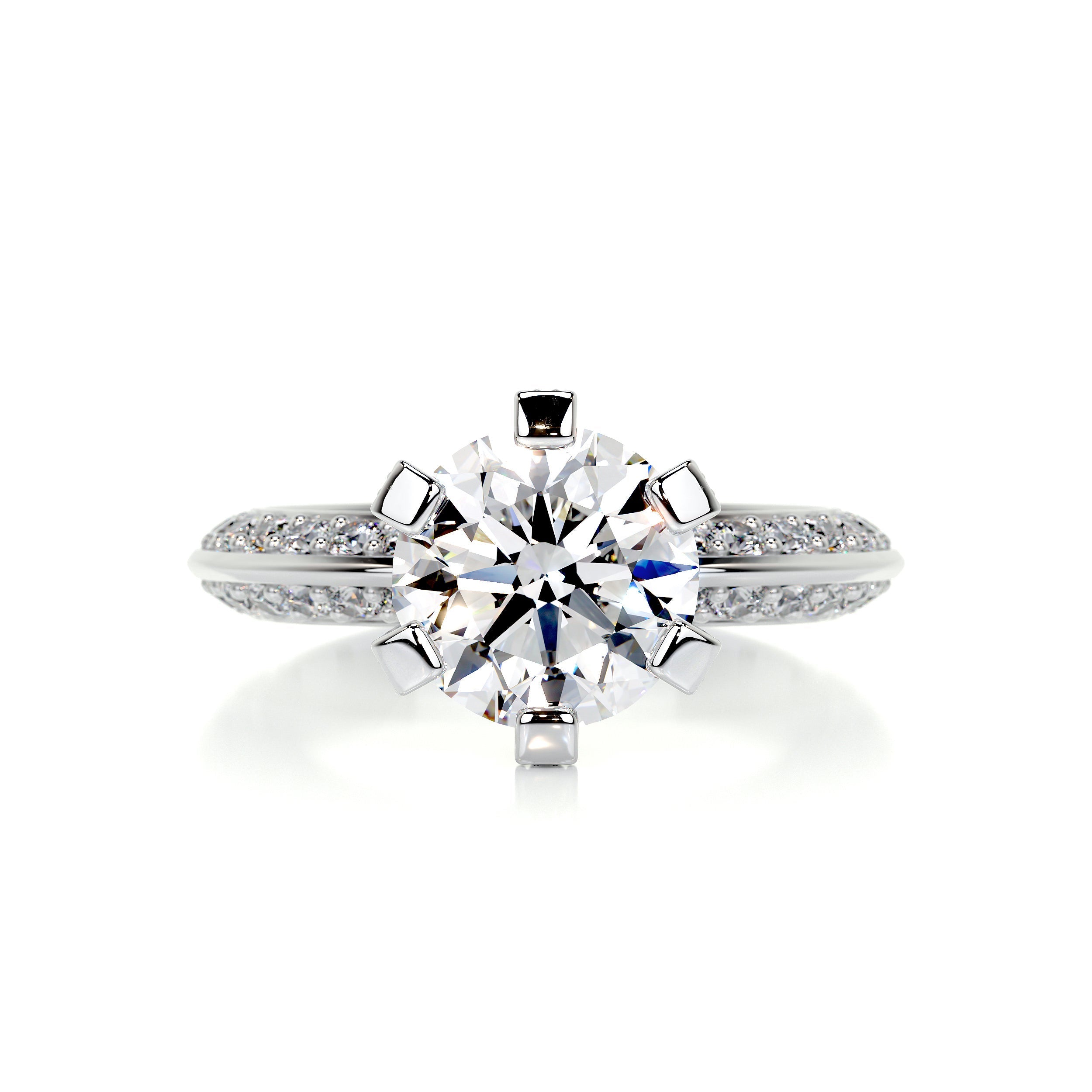 Eliana Diamond Engagement Ring -18K White Gold、mySite、hinf8tx79