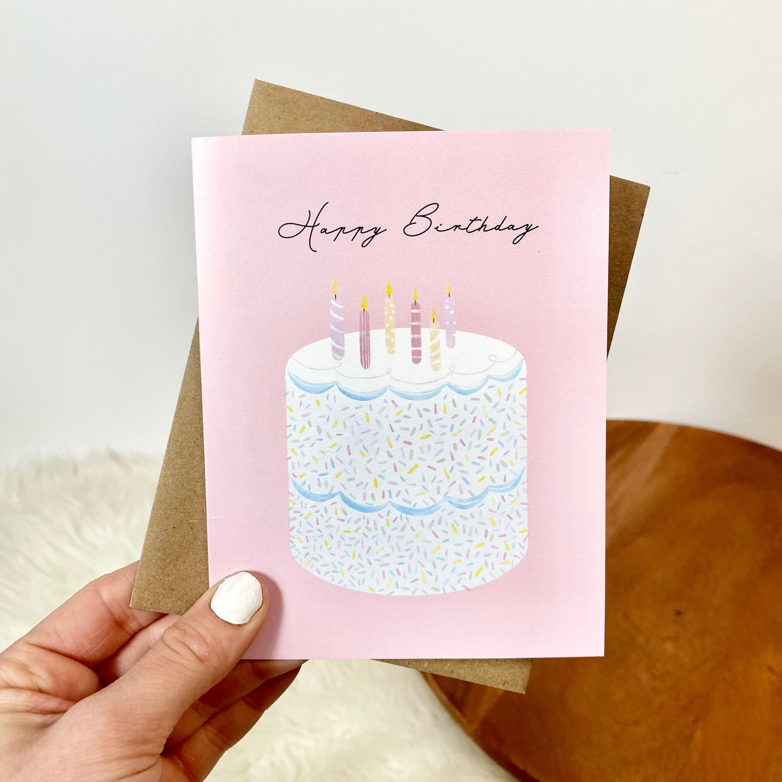  Happy Birthday Elegant Cake Birthday Card、mySite、ghnorth