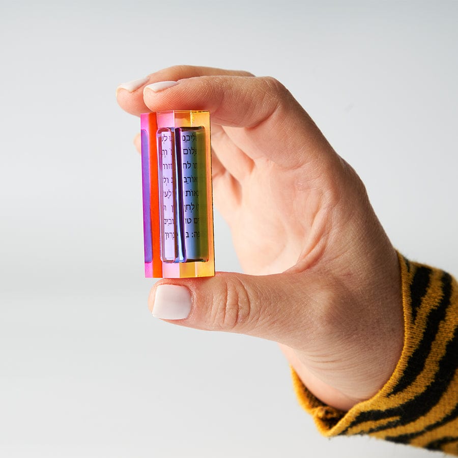 Acrylic Car Mezuzah with Traveler’s Prayer - Choice of Color、mySite、topwebapps