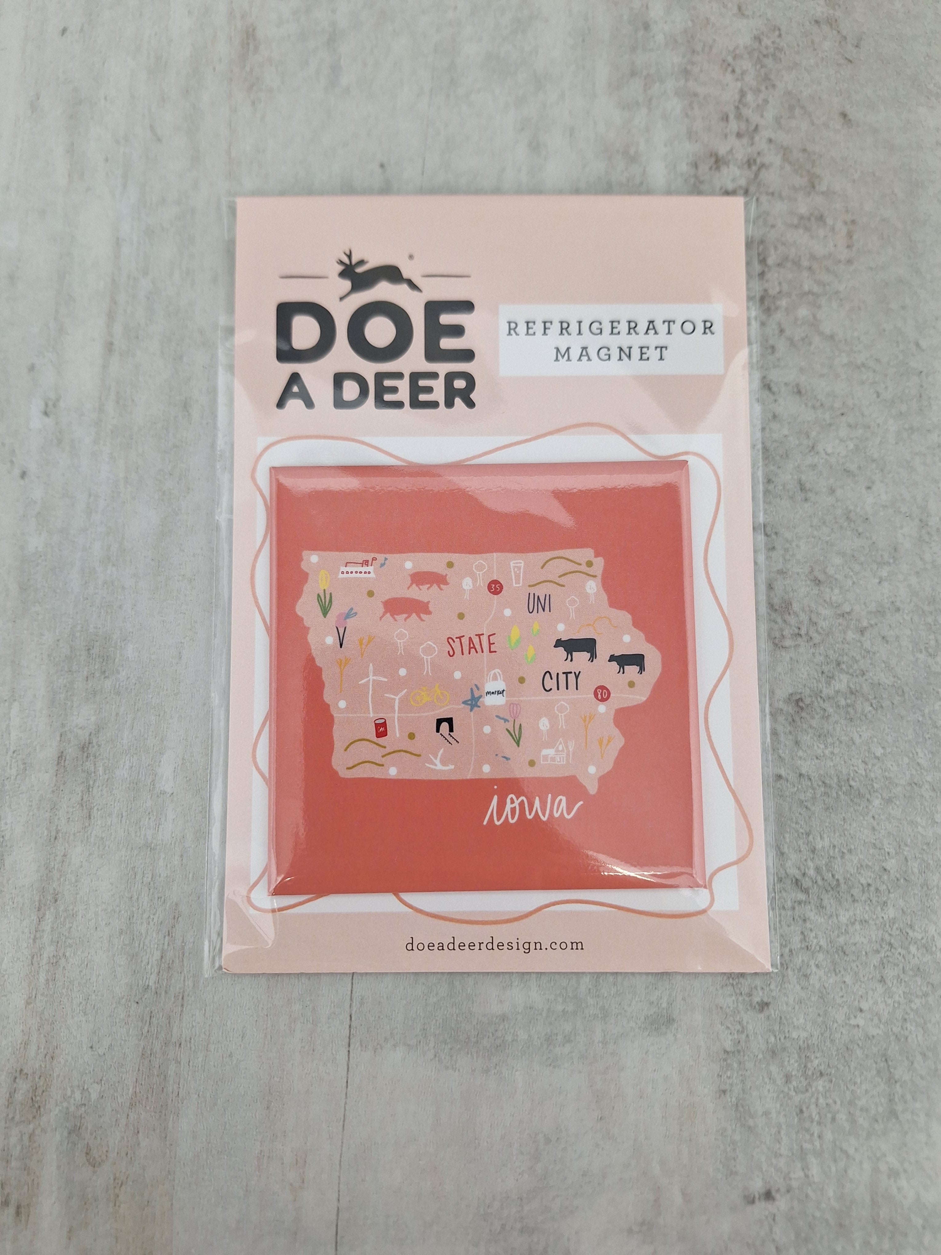 Pink Iowa Magnet、mySite、garagedoors4me