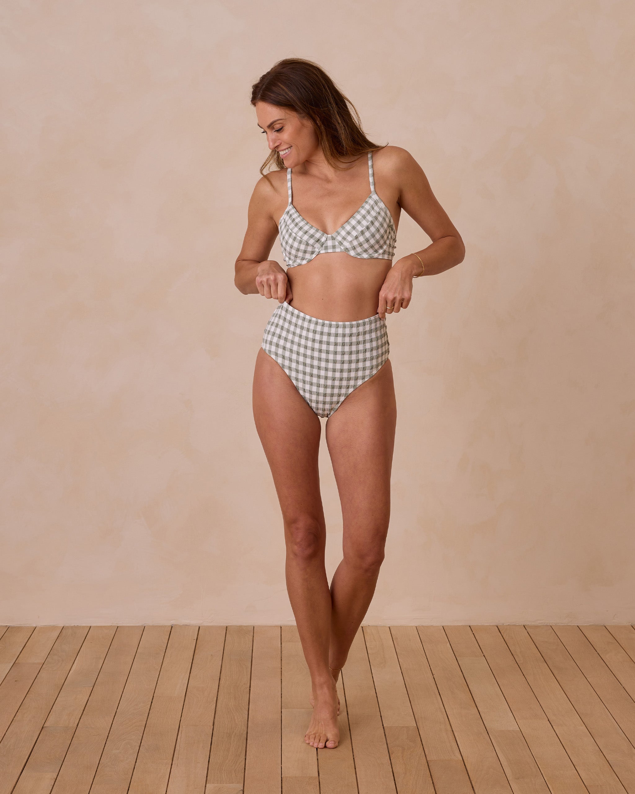  High Cut Bikini Bottom | Eucalyptus Check、mySite、layawaytickets