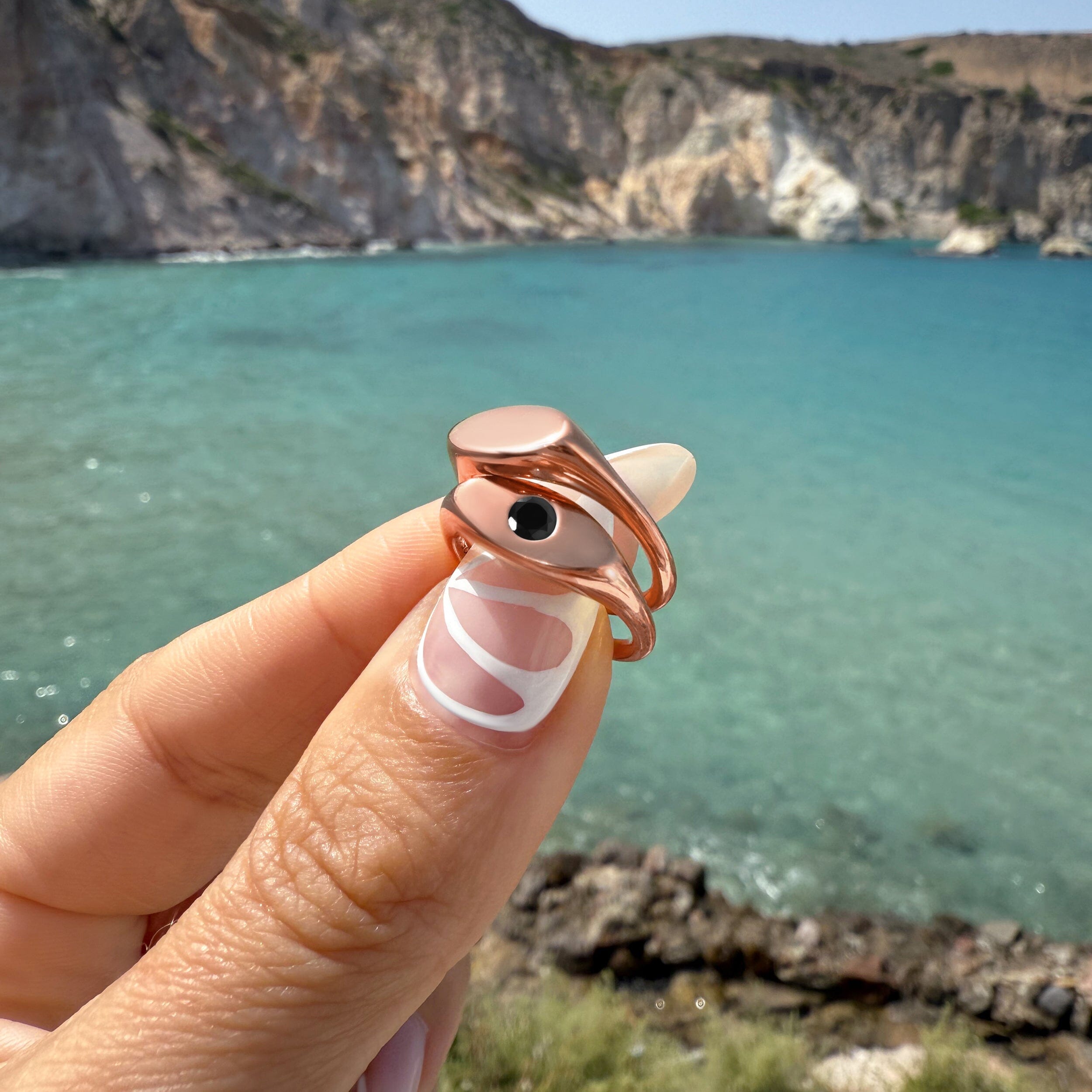 Black Obsidian Pinky Ring - Signet Noire、mySite、hinf8tx79