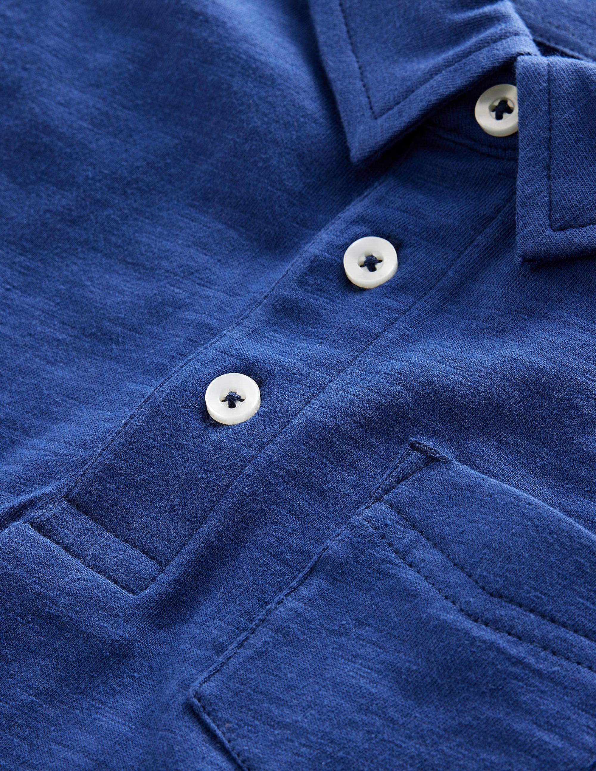  Slub Polo Shirt-Starboard Blue、mySite、ashleygrahame