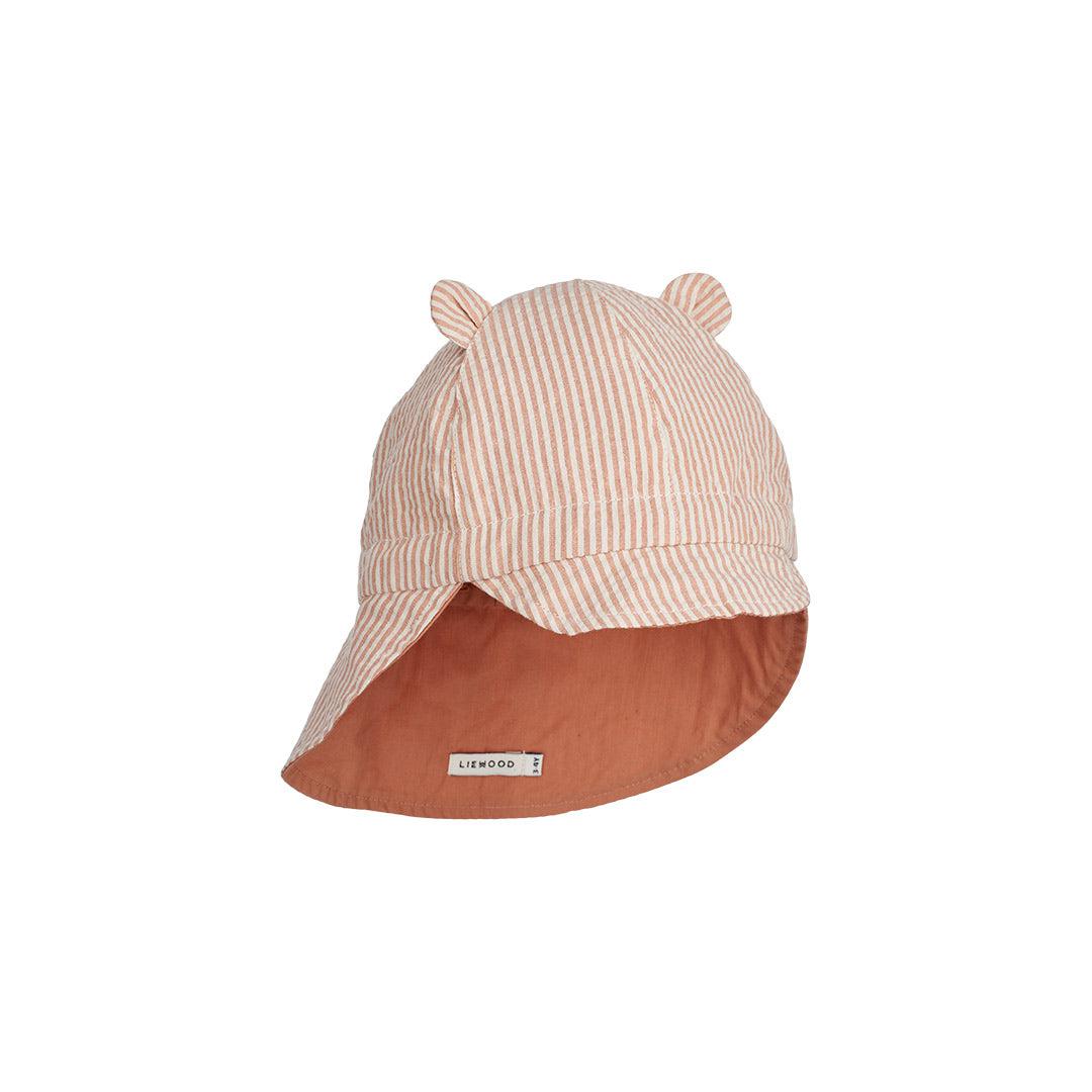  Liewood Gorm Reversible Seersucker Sun Hat (2023) - Tuscany Rose/Sandy - Stripe、mySite、merchandisen