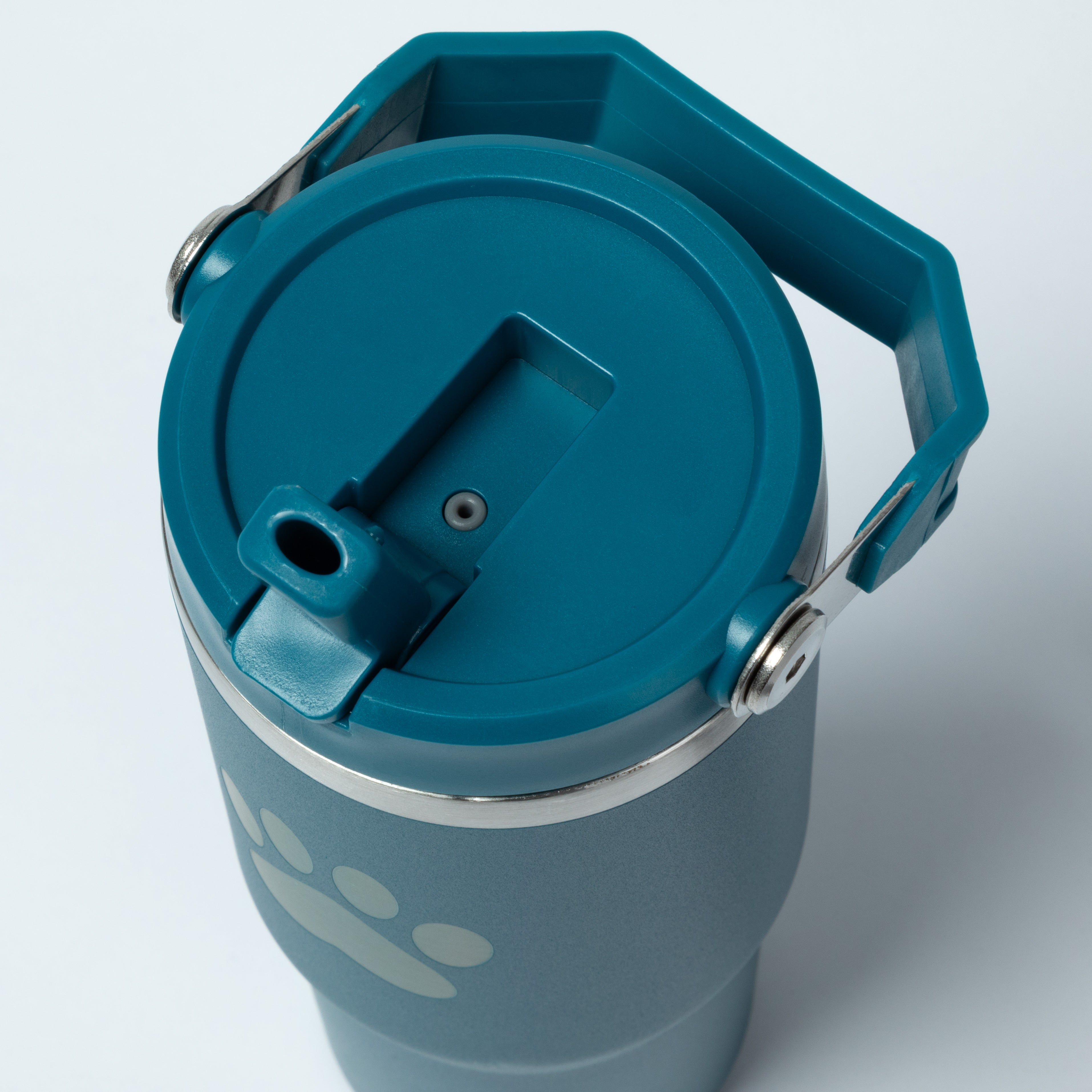 Paw Print Stainless Steel Tumbler with Flip Straw - 30 oz、mySite、camillekostekn