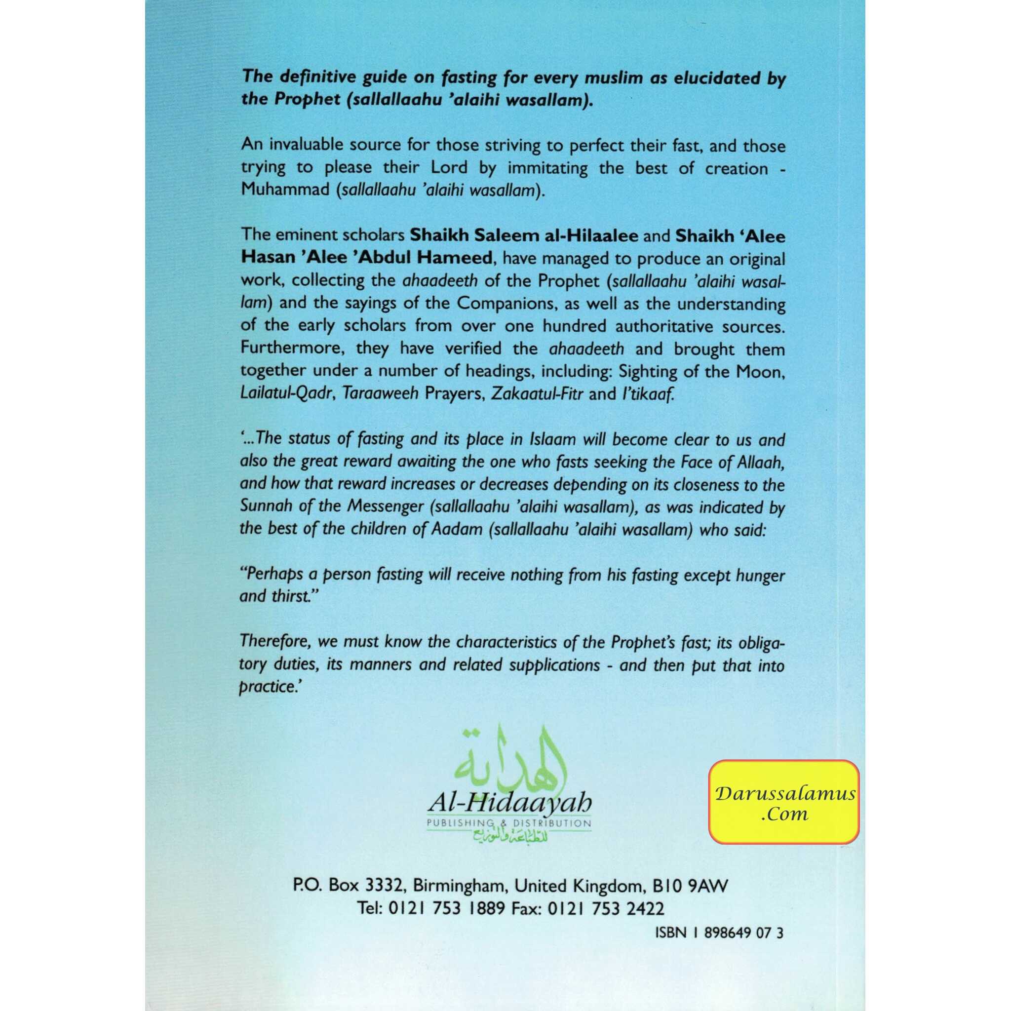Fasting in Ramadaan As Observed by the Prophet (Peace Be Upon Him) By Shaykh Alee Hasan al-Halabee & Shaykh Saleem Al-Hilalee、mySite、topwebapps