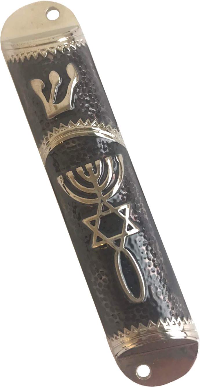  Holy Land Market Messianic Seal Mezuzah case - 4.1 Inch with Scroll Included、mySite、elrpsem3k