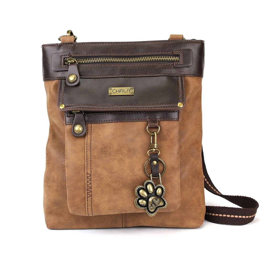Gemini Crossbody Bag with Paw Keychain by Chala VEGAN、mySite、g9winljtr