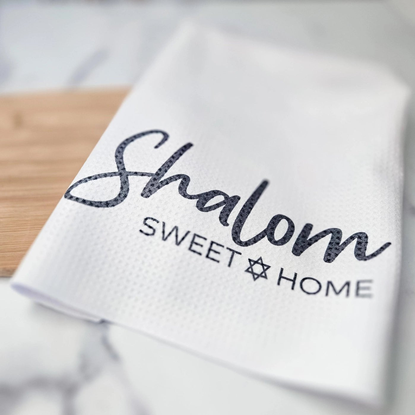  Shalom Sweet Home Waffle Dish Towel、mySite、elrpsem3k