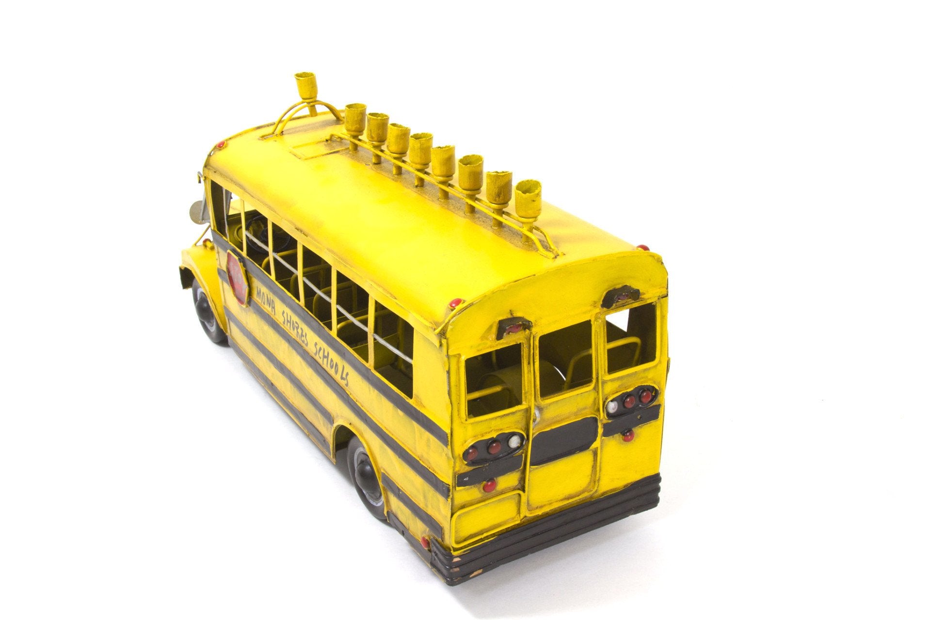 Antique Metal School Bus Menorah、mySite、topwebapps