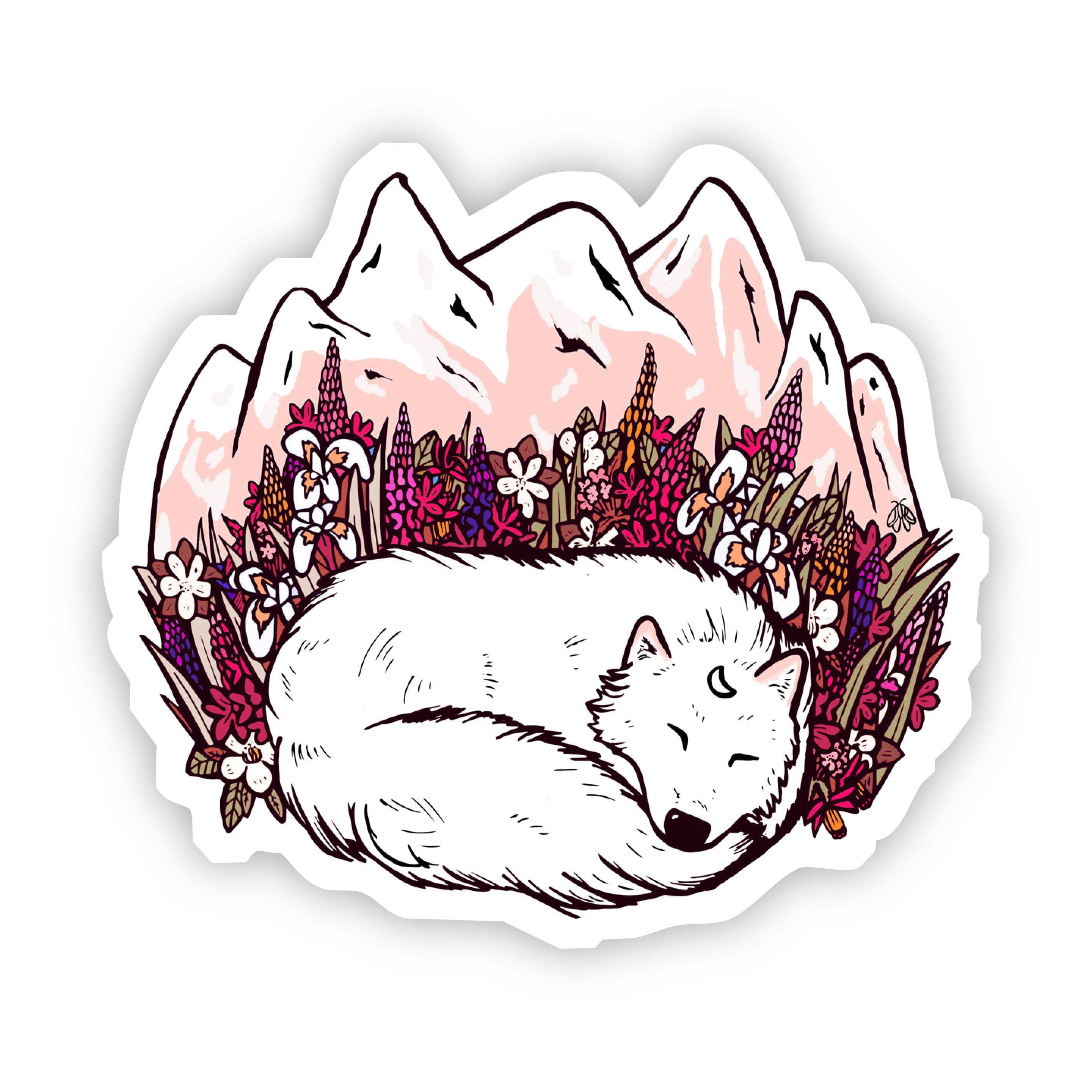  White Fox Mountain Sticker、mySite、elrpsem3k