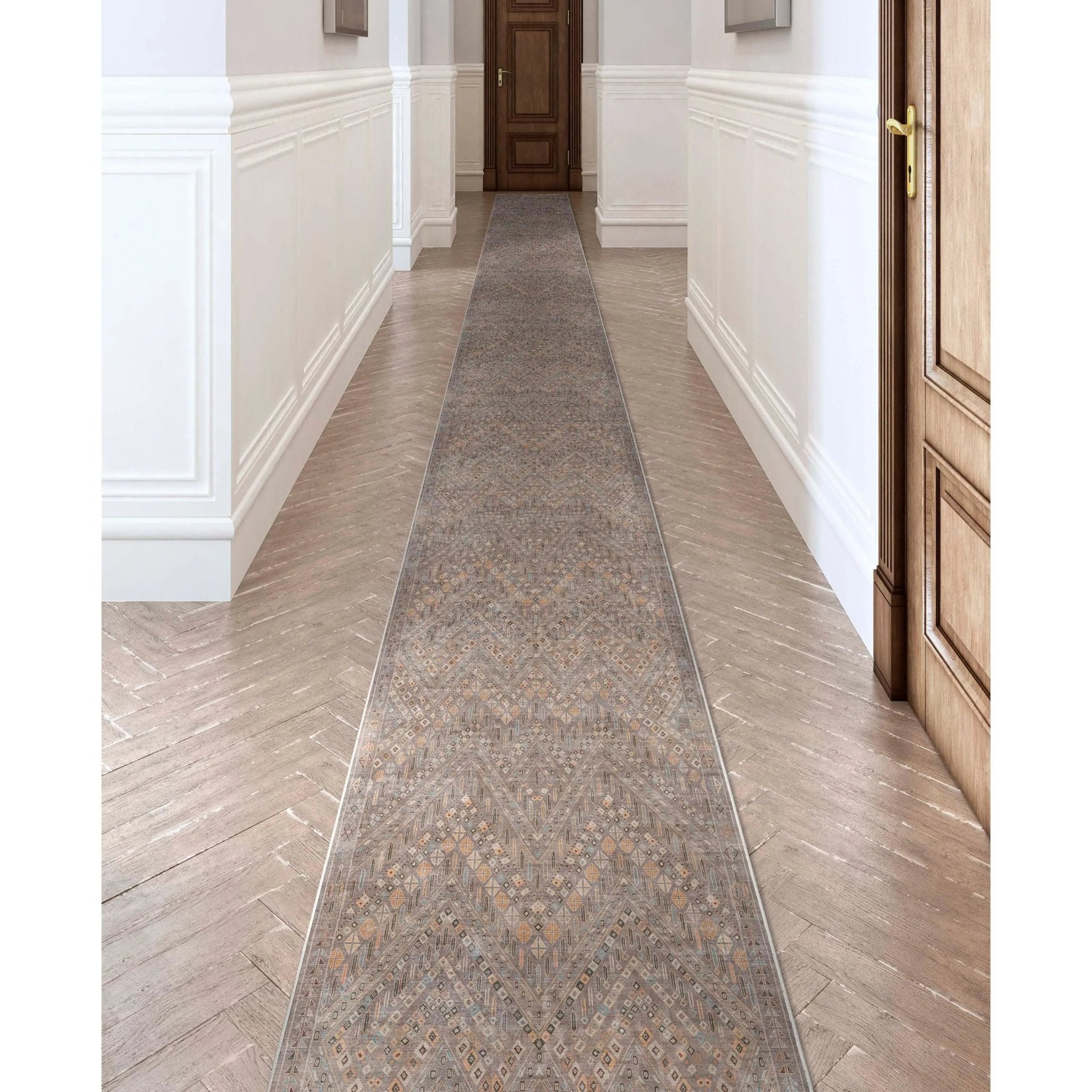 Anya Vintage Tribal Chevron Grey Flat-Weave Rug、mySite、gigharbornorthrealestate