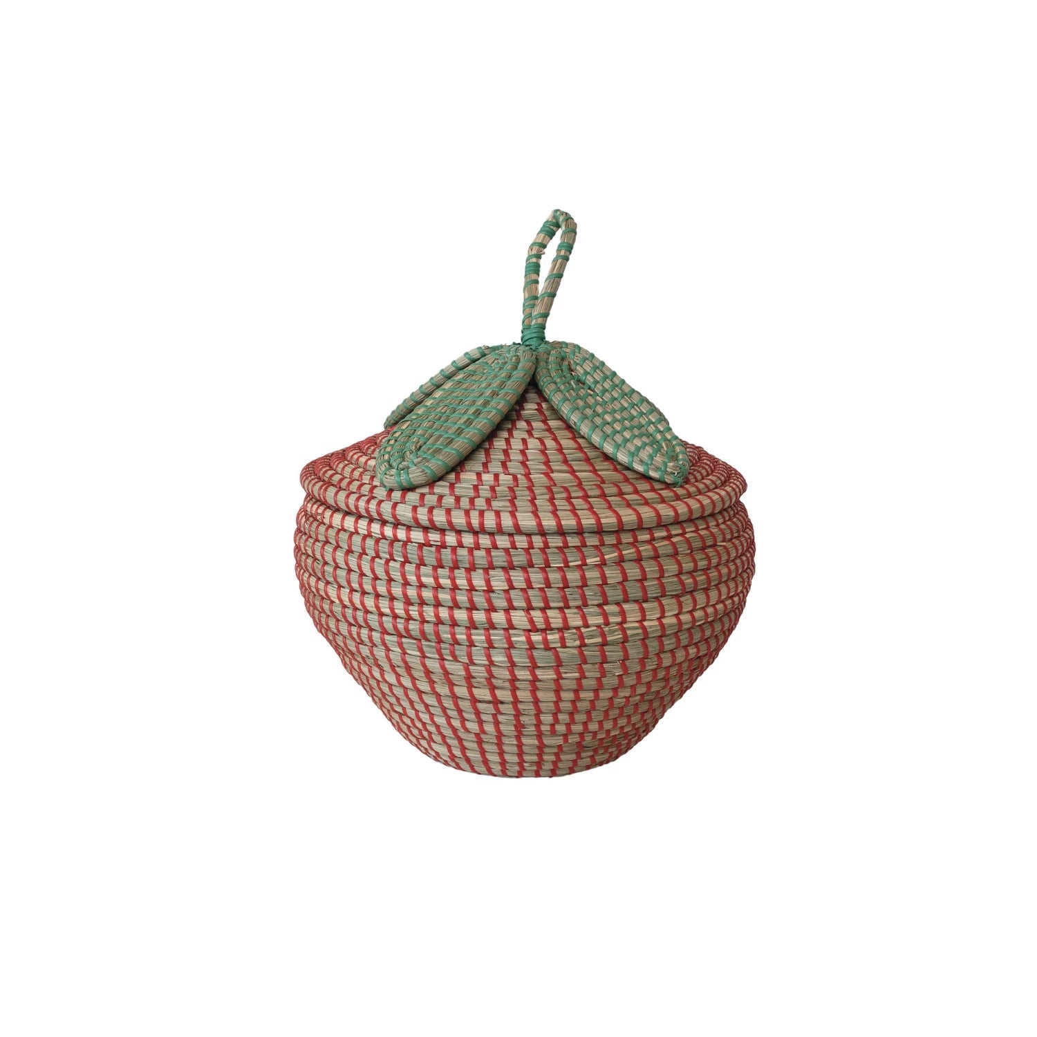  Hand-Woven Seagrass Strawberry Shaped Basket、mySite、elrpsem3k