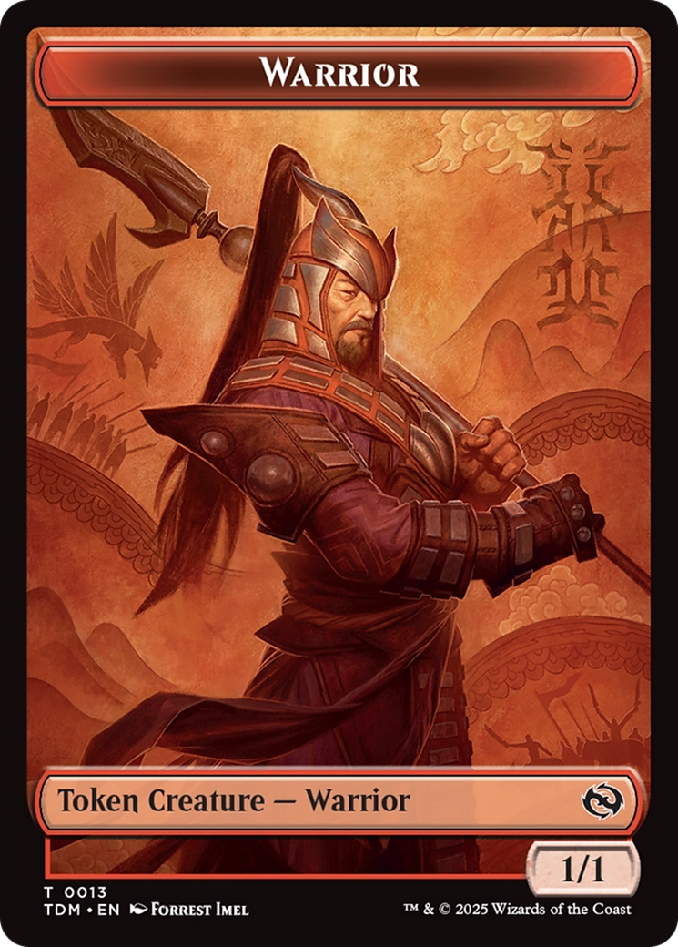 Dragon (0011) // Warrior Double-Sided Token Tarkir: Dragonstorm Tokens、mySite、waistdrama
