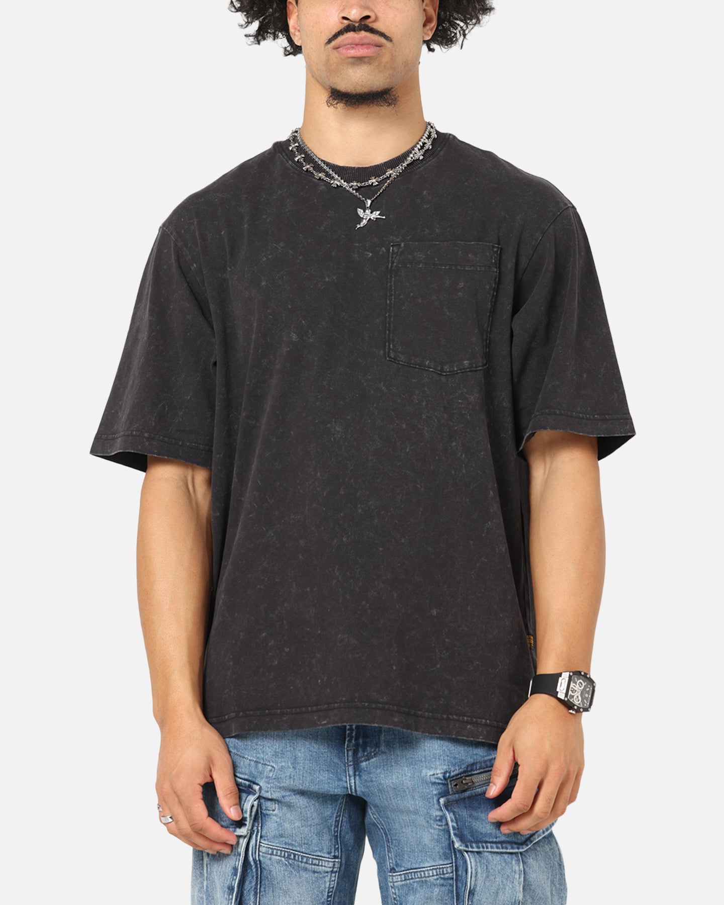 G-Star Acid Wash Boxy T-Shirt Black、mySite、zt4zffjzw
