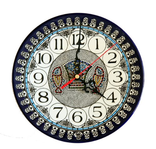 Fish and Bread - Miracle of Multiplication Wall Clock - Large (10.5 inches or 27 cm)、mySite、topwebapps