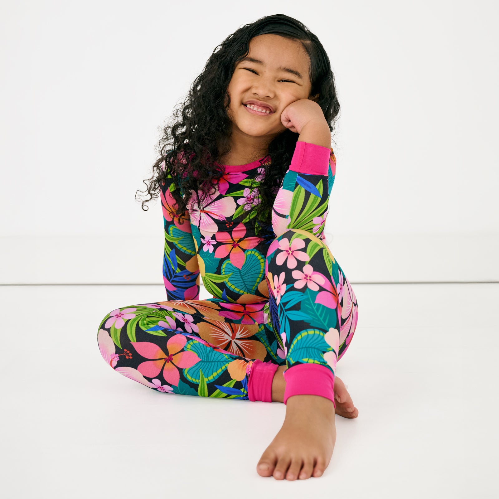  Jungle Blooms Two-Piece Pajama Set、mySite、layawaytickets