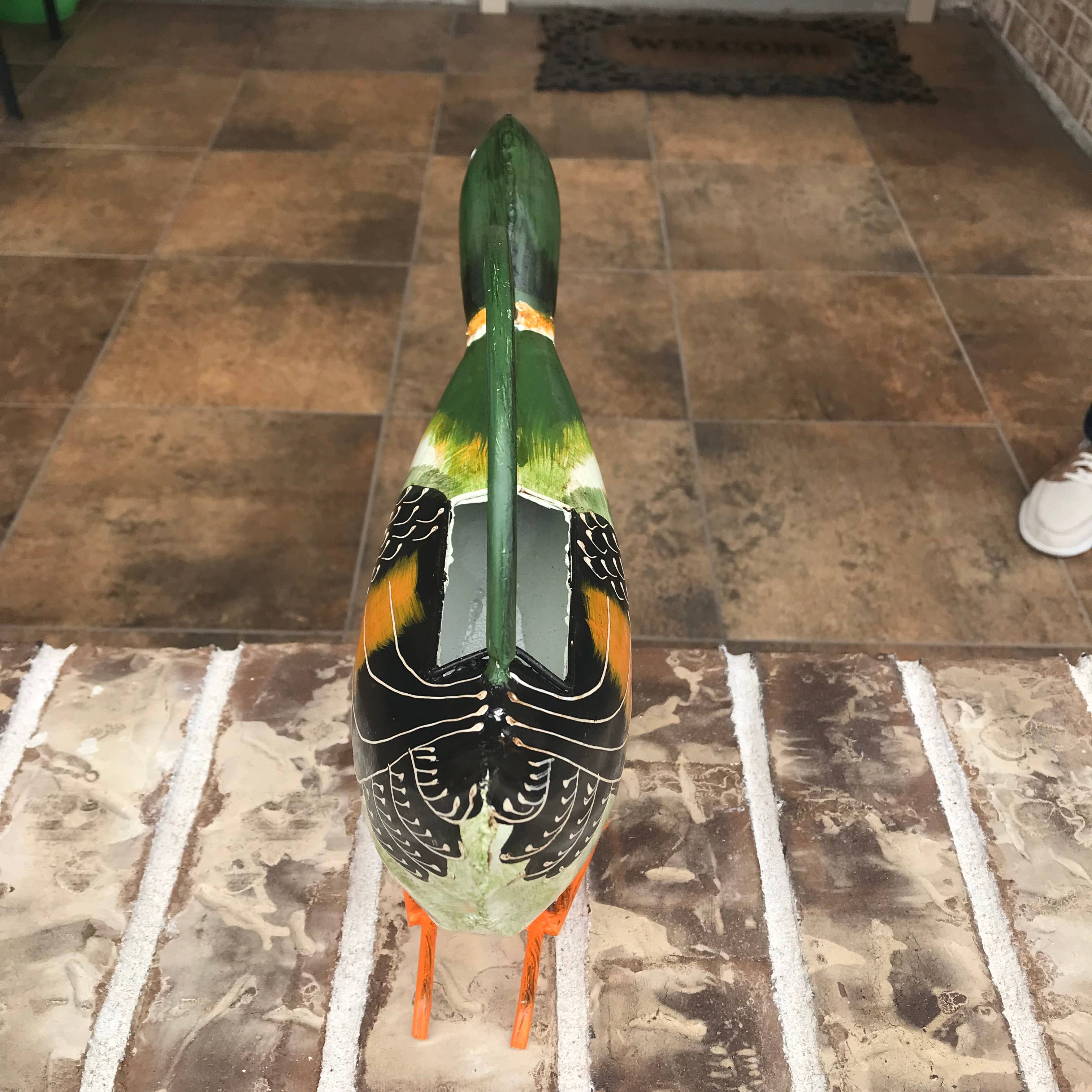 Alfred The Mallard Duck Plant Pals Metal Watering Can Handcrafted、mySite、g9winljtr