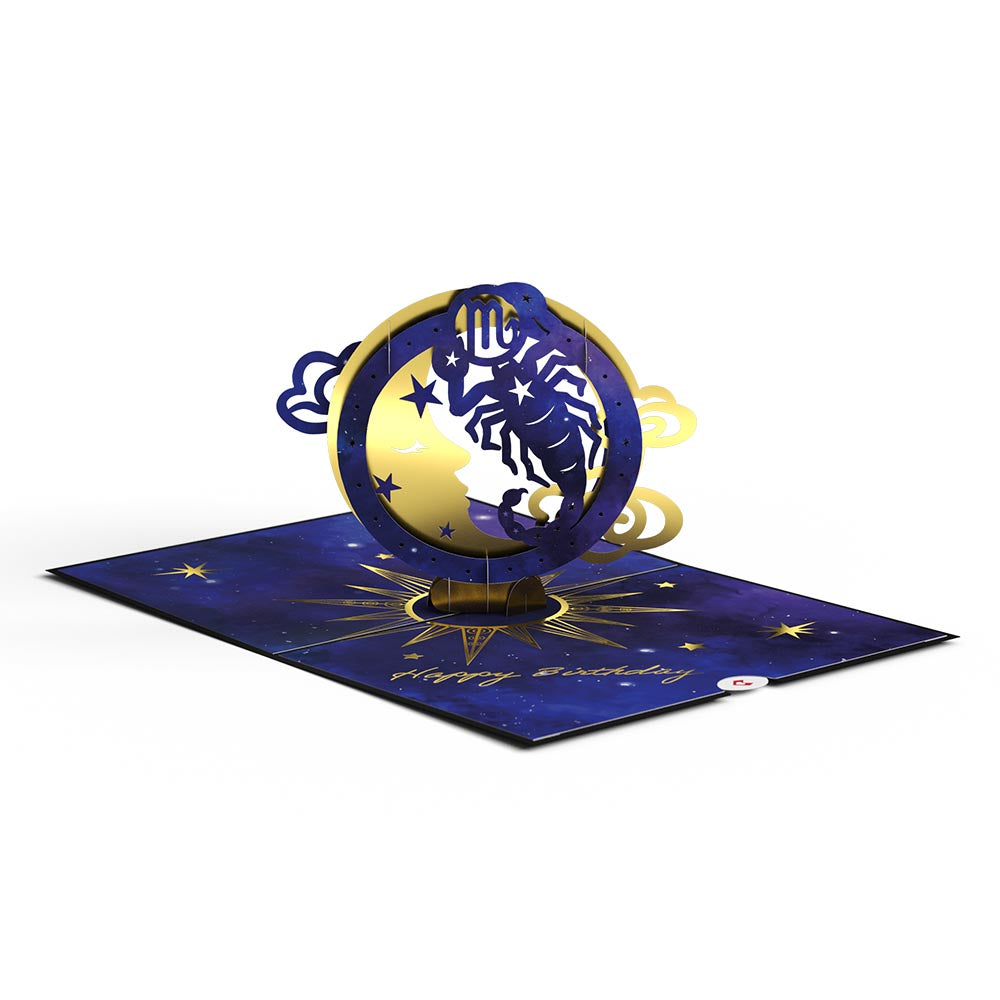 Scorpio Zodiac Birthday Pop-Up Card、mySite、solidvoid