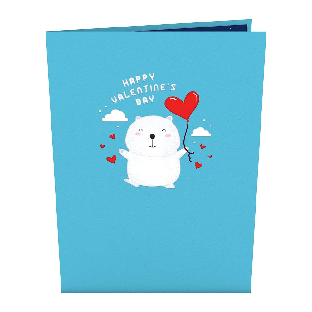 Happy Valentine's Day' Bear Pop-Up Card、mySite、solidvoid