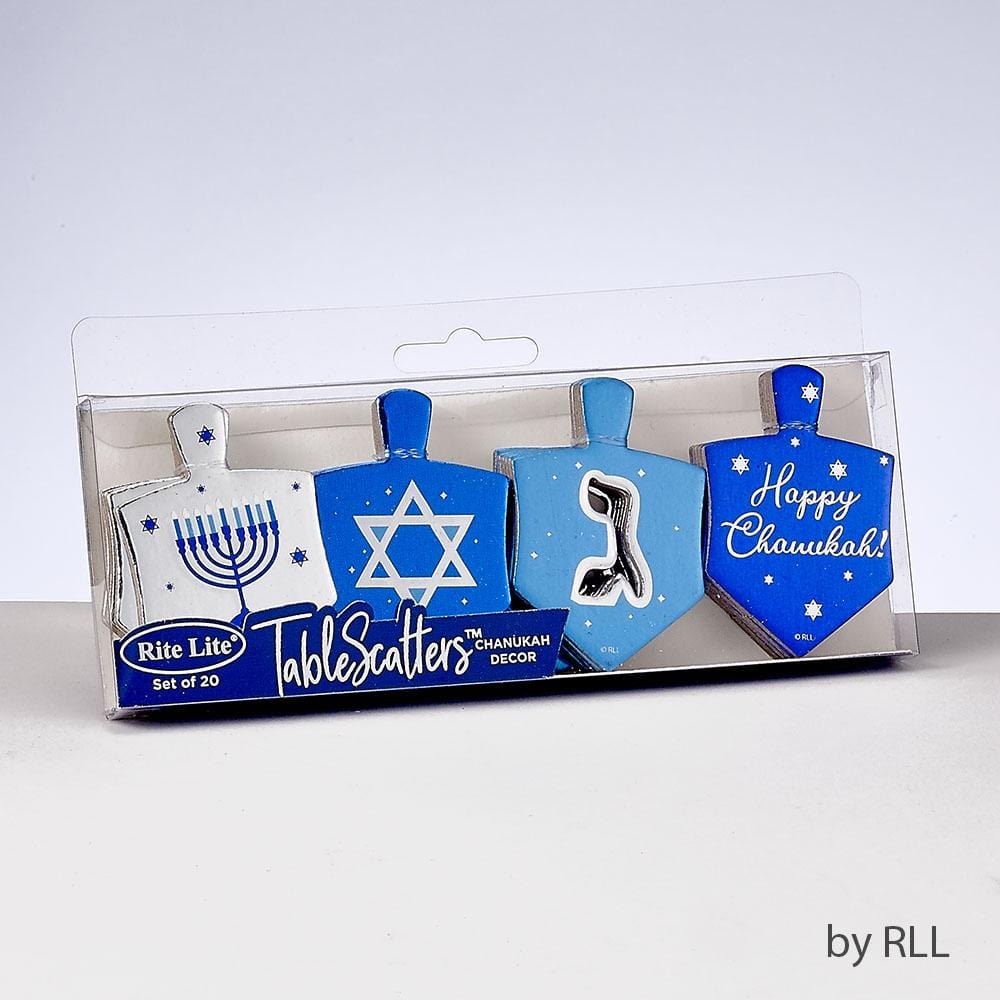 Chanukah Tablescatters - 20 Foiled Dreidels、mySite、topwebapps