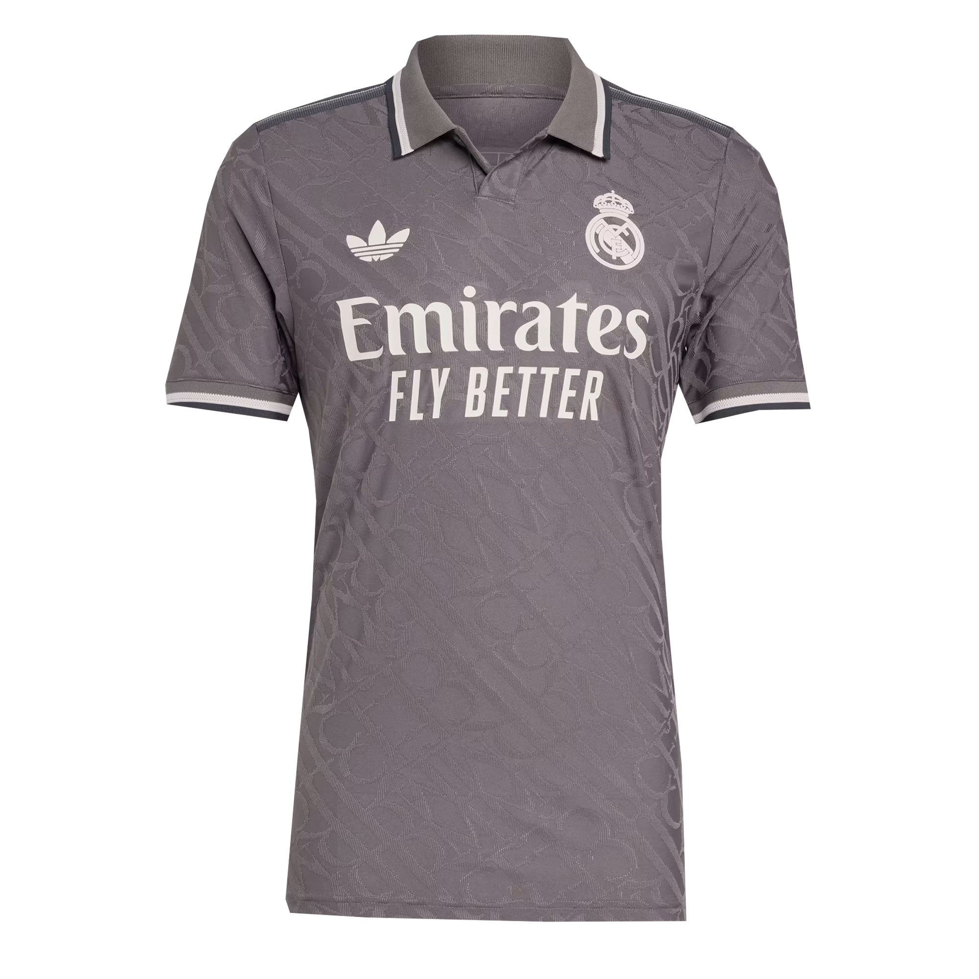 adidas Men's Real Madrid 2024/25 Authentic Third Jersey Charcoal、mySite、noshort