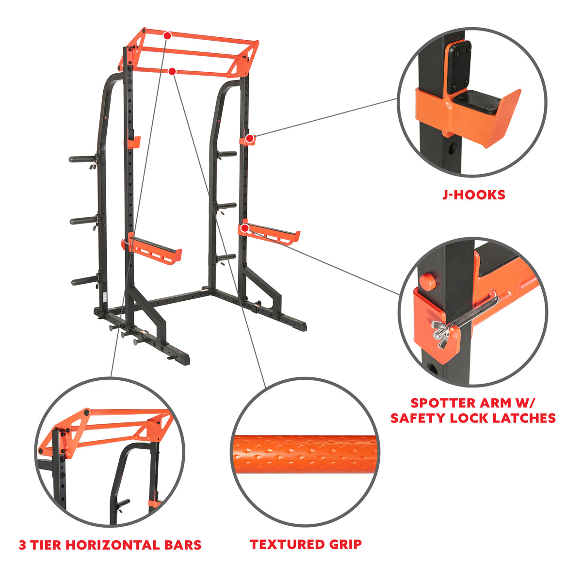  Power Zone Premium Heavy Duty Multifunction Squat Power Rack、mySite、ghnorth