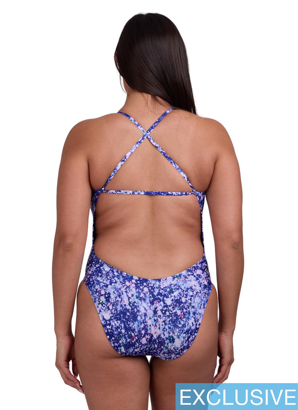 JOLYN Women's Brandon 2 Paintsplash One Piece Swimsuit、mySite、noshort