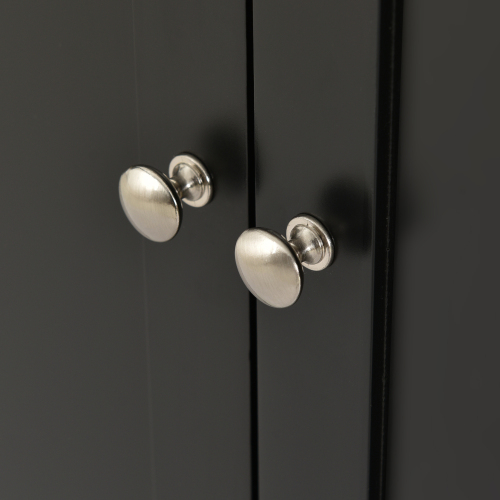 Rolling Mobile Kitchen Island with Solid Wood Top and Locking Wheels,52.7 Inch Width,Storage Cabinet and Drop Leaf Breakfast Bar,Spice Rack, Towel Rack & Drawer (Black)、、casual