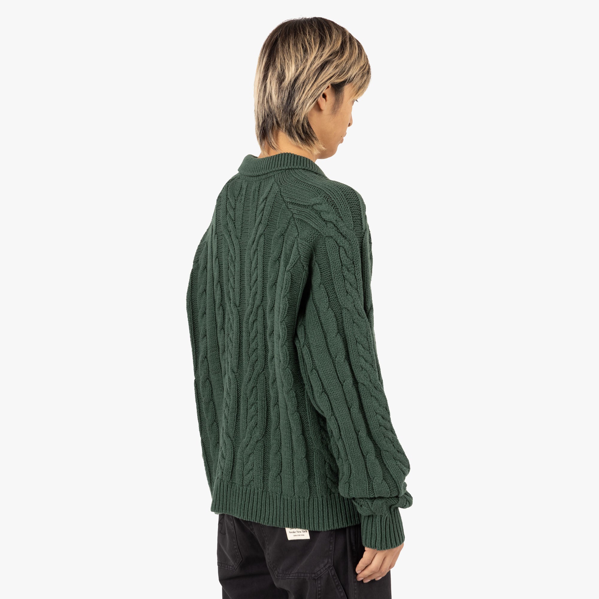  Honor The Gift Cable Zip Leisure Henley / Green、mySite、merchandisen