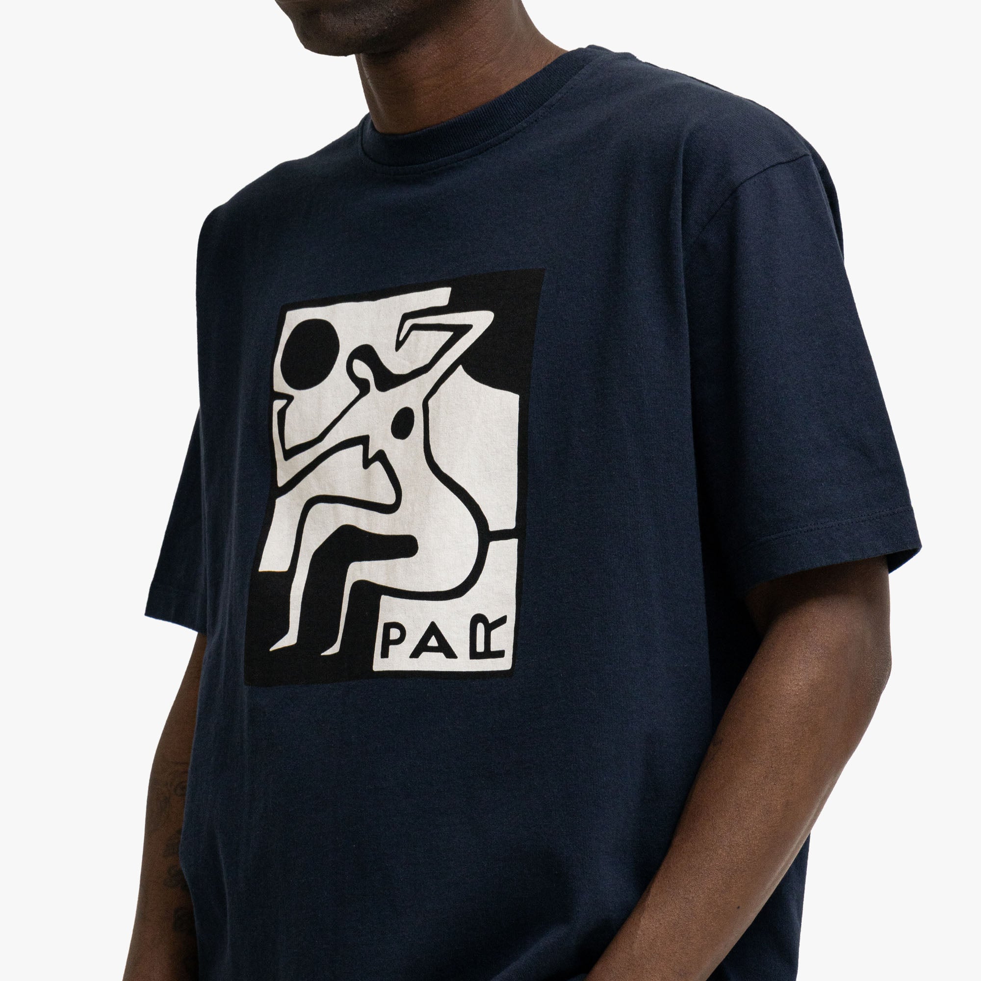  by Parra Ball Sports T-Shirt Navy Blue、mySite、merchandisen