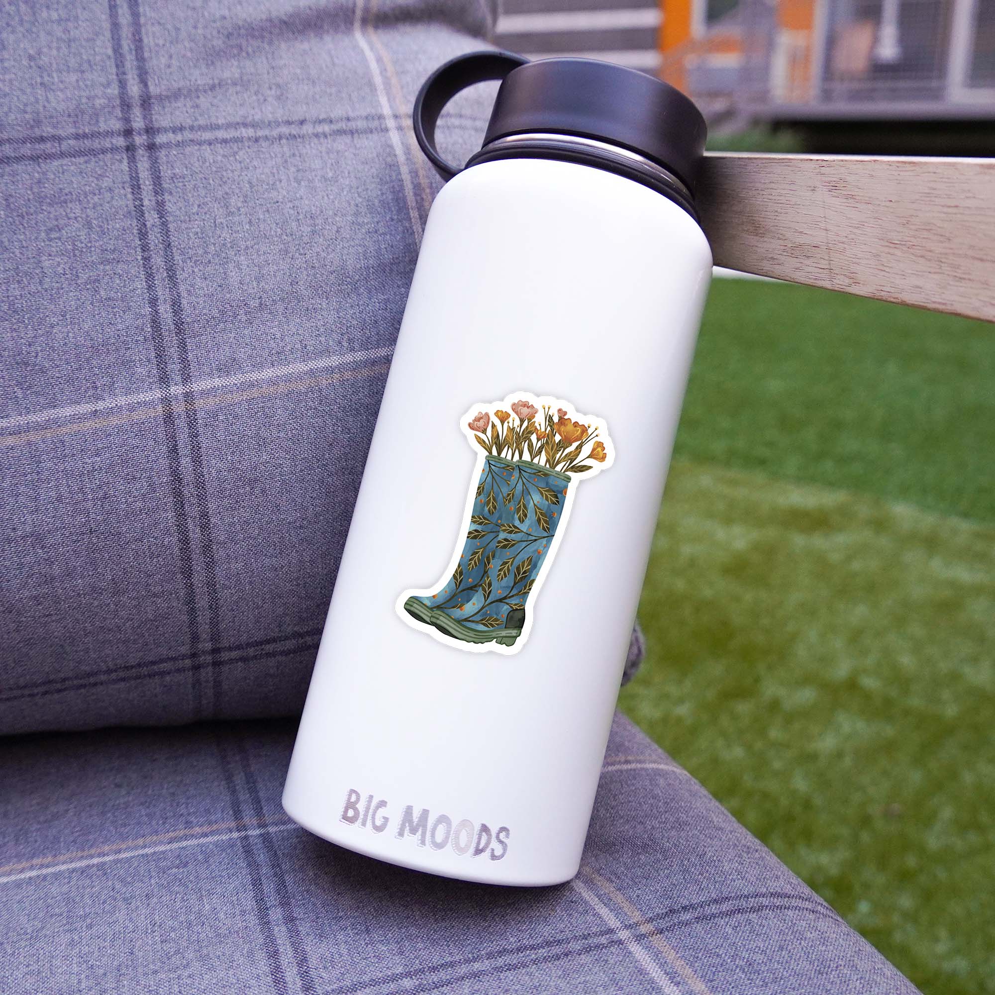  Flowers And Rainboots Sticker、mySite、ghnorth