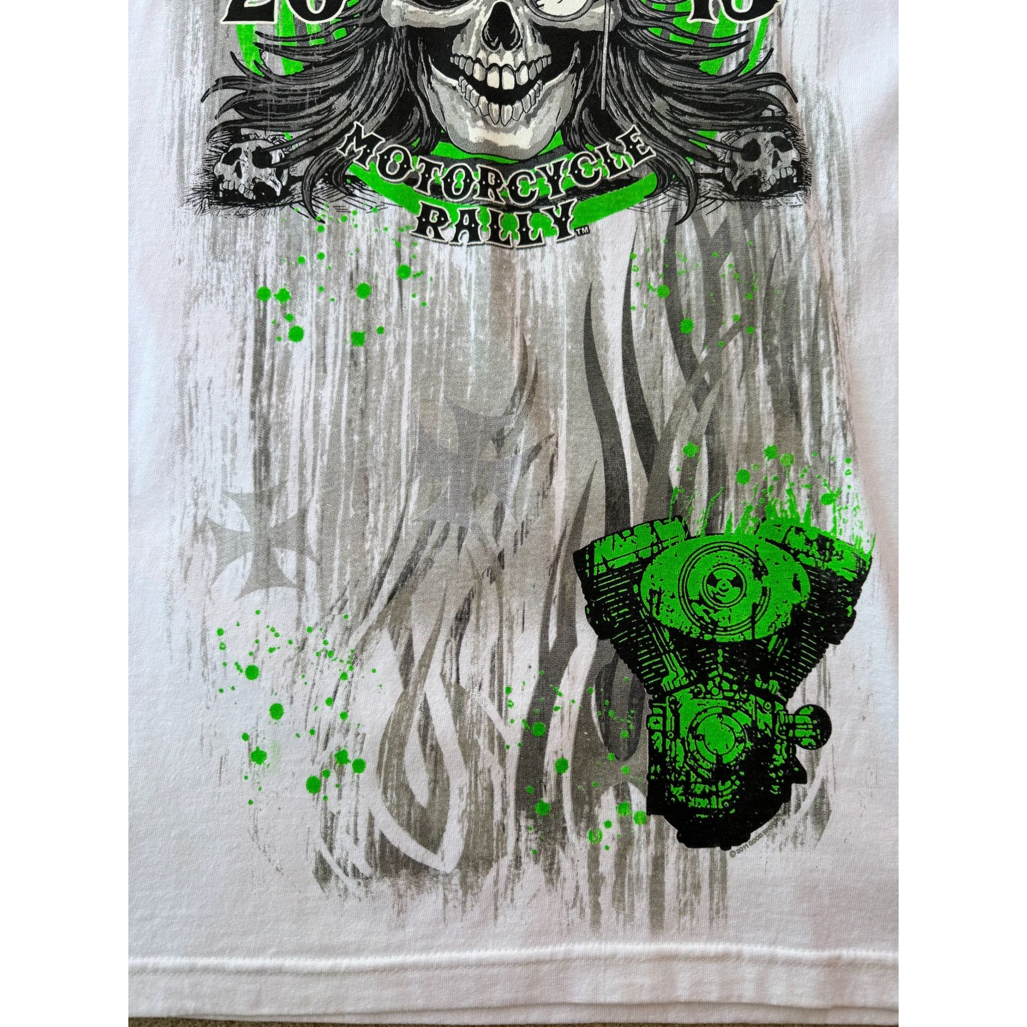 NWT 2013 Sturgis Motorcycle Rally Hot Leathers Biker Graphic Tee Large、mySite、garagedoors4me