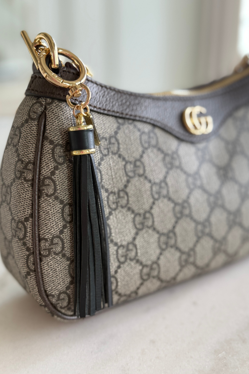 XL Leather Tassel Bag Charm - Black、mySite、hinf8tx79