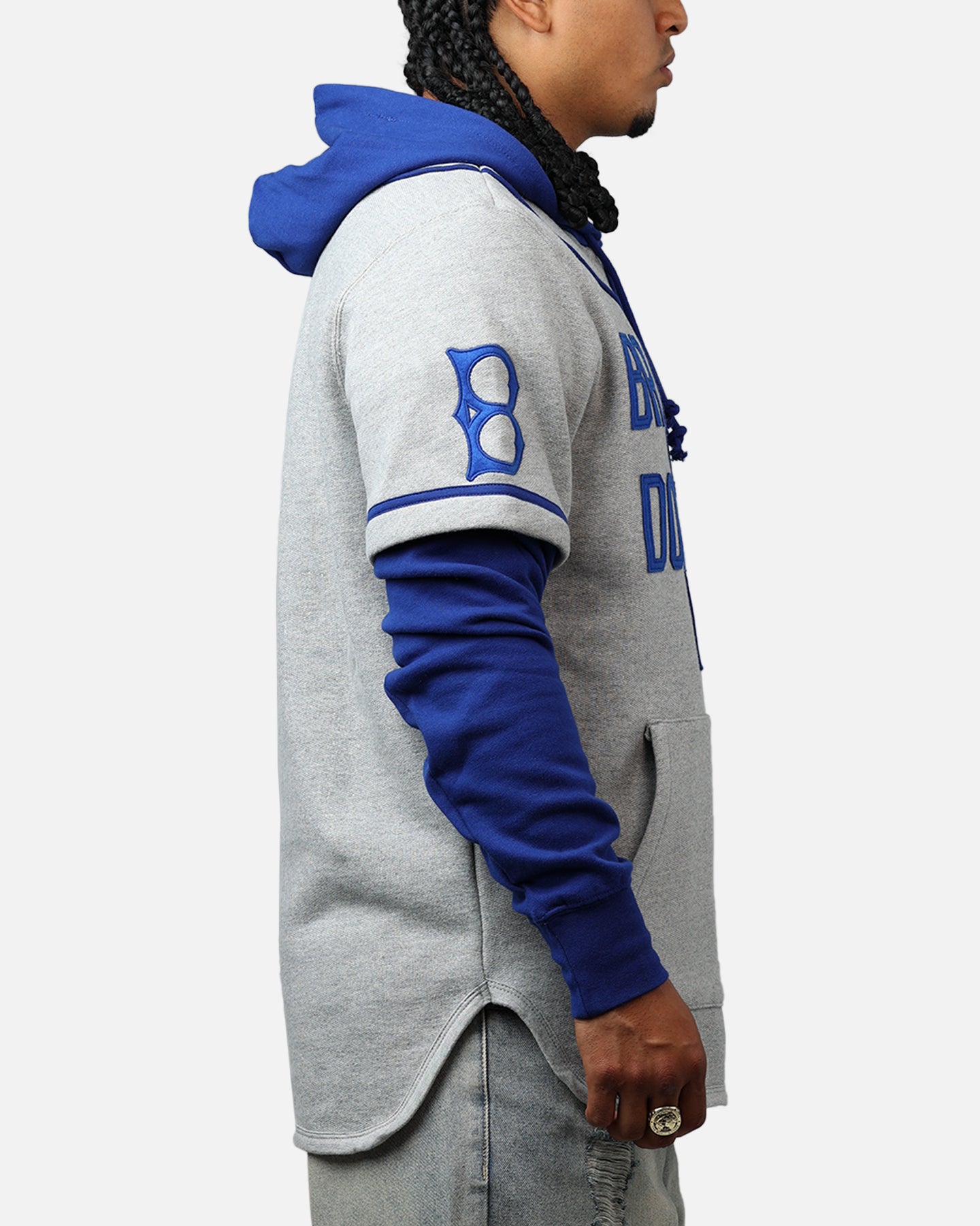 47 Brand Los Angeles Dodgers Game Hoodie Grey/Navy、mySite、zt4zffjzw