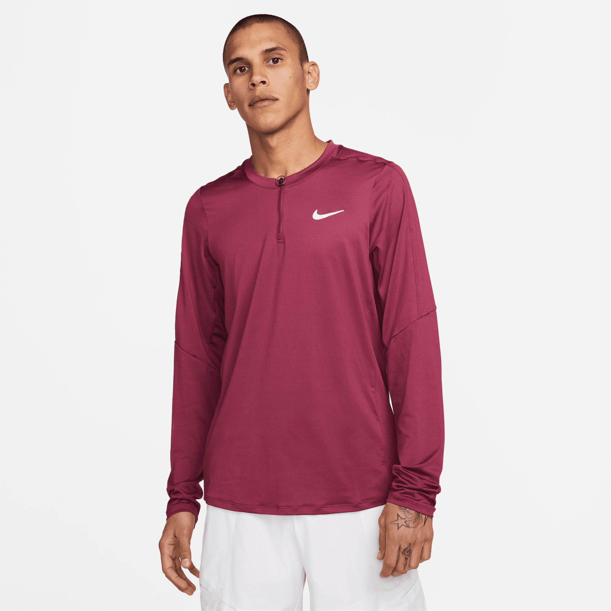 NikeCourt Dri-FIT Advantage Men's Half-Zip Long-Sleeve Tennis Shirt